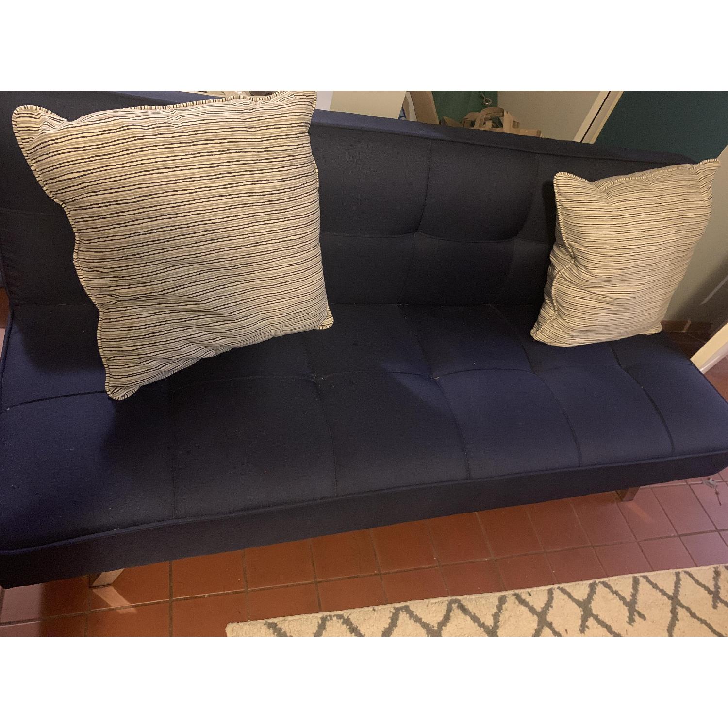 Serta Corey Blue Futon - image-1