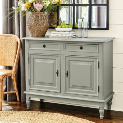 Ballard Designs Louis XIV Distressed White Sideboard