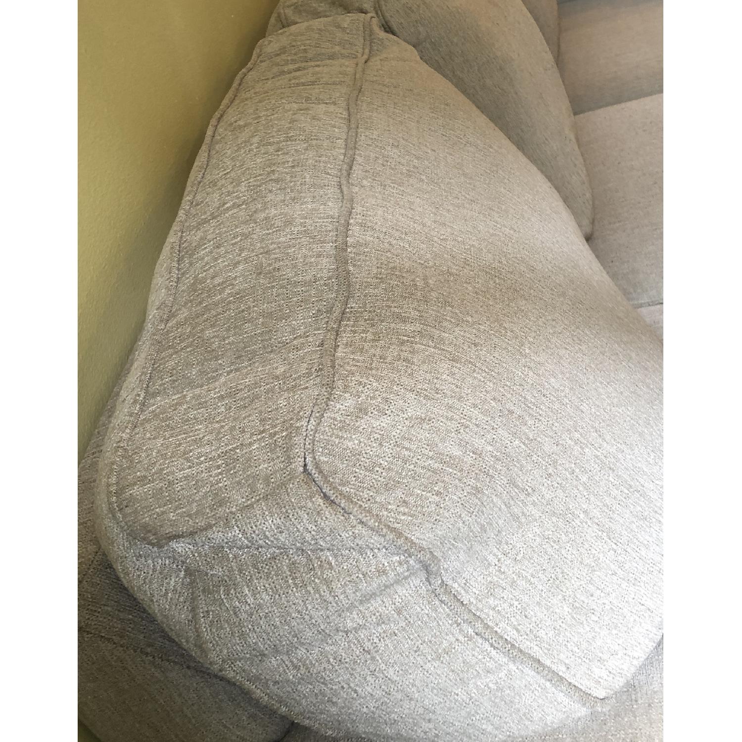 Ashley Beige Studded Sleeper Sofa - image-4