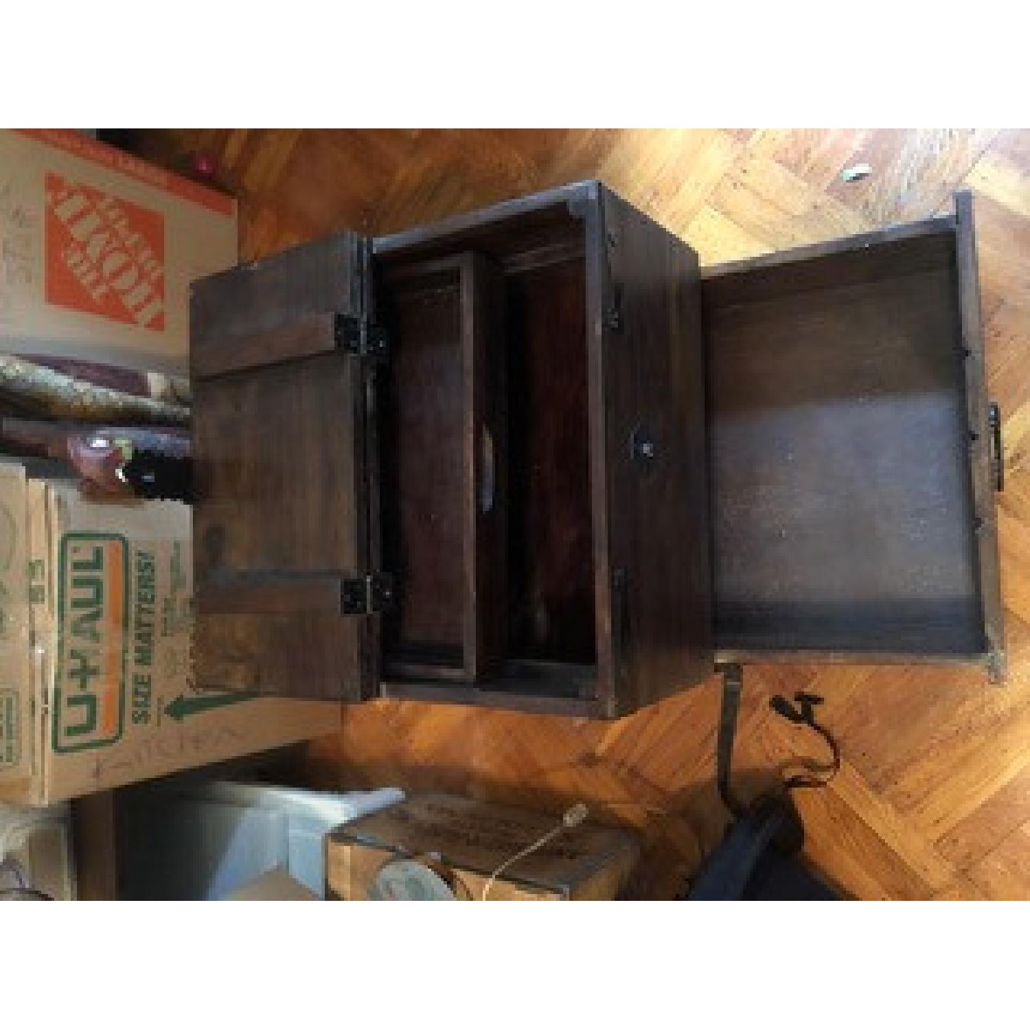 Crate & Barrel Taka Trunk Table + Matching Side Table - image-5