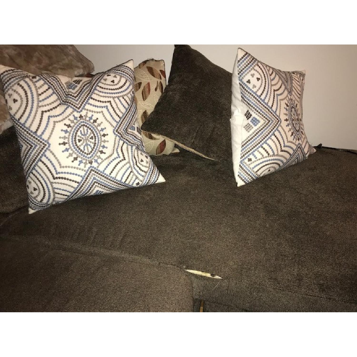 Bob's Miranda Chaise Sectional Sofa in Dark Brown - image-3