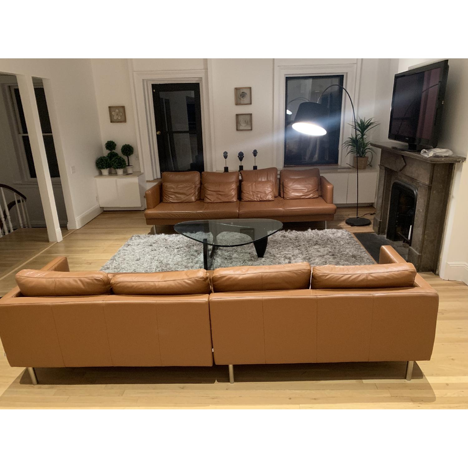 BoConcept Custom 4 Seater Leather Sofa - image-2