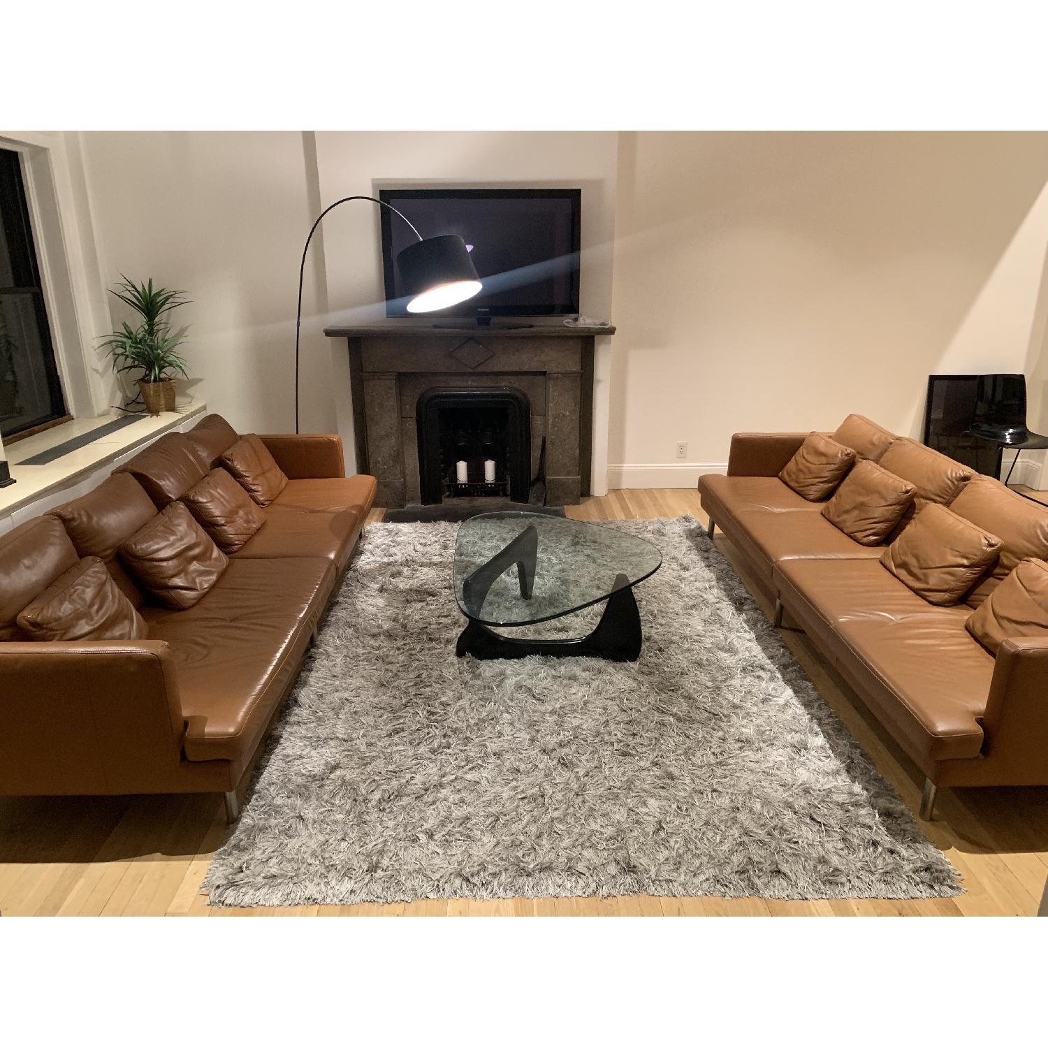 BoConcept Custom 4 Seater Leather Sofa - image-3