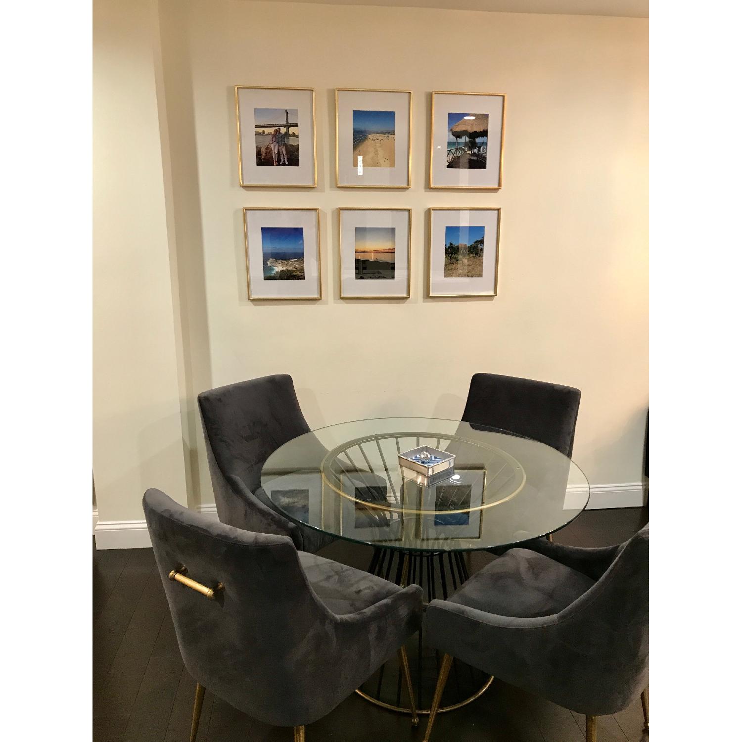 CB2 Glass Dining Table - image-1