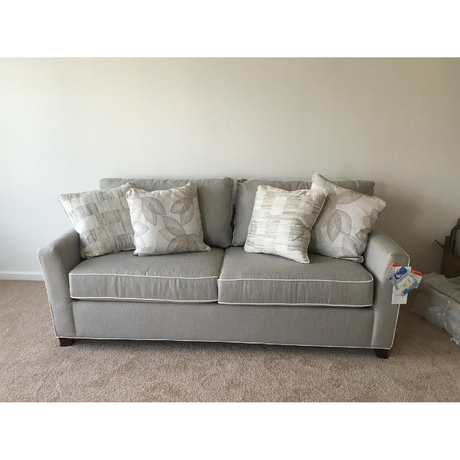 Raymour & Flanigan Sunbrella Sleeper Sofa - image-2