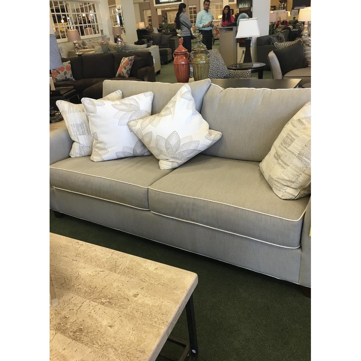 Raymour & Flanigan Sunbrella Sleeper Sofa - image-4