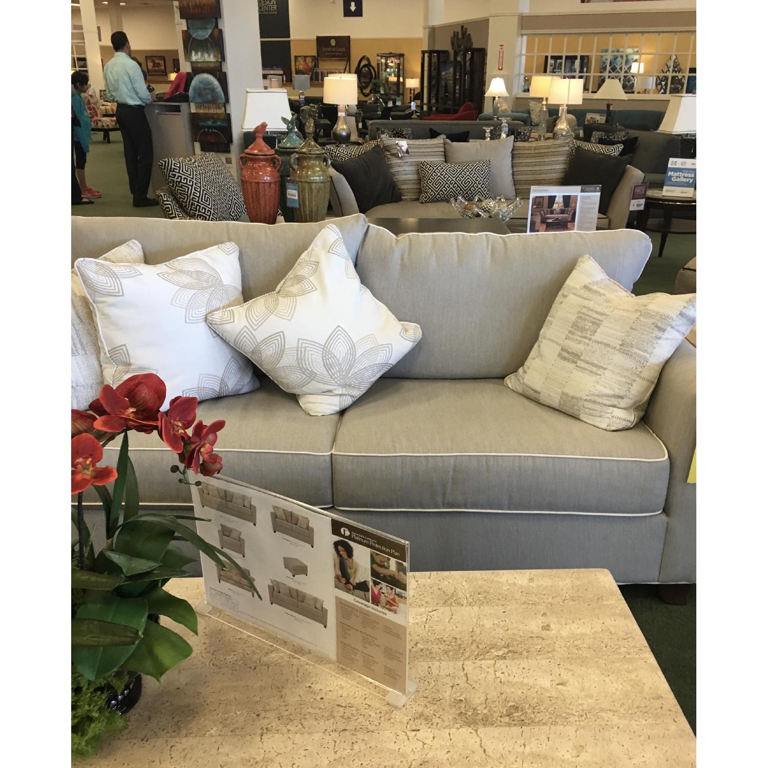 Raymour & Flanigan Sunbrella Sleeper Sofa - image-3