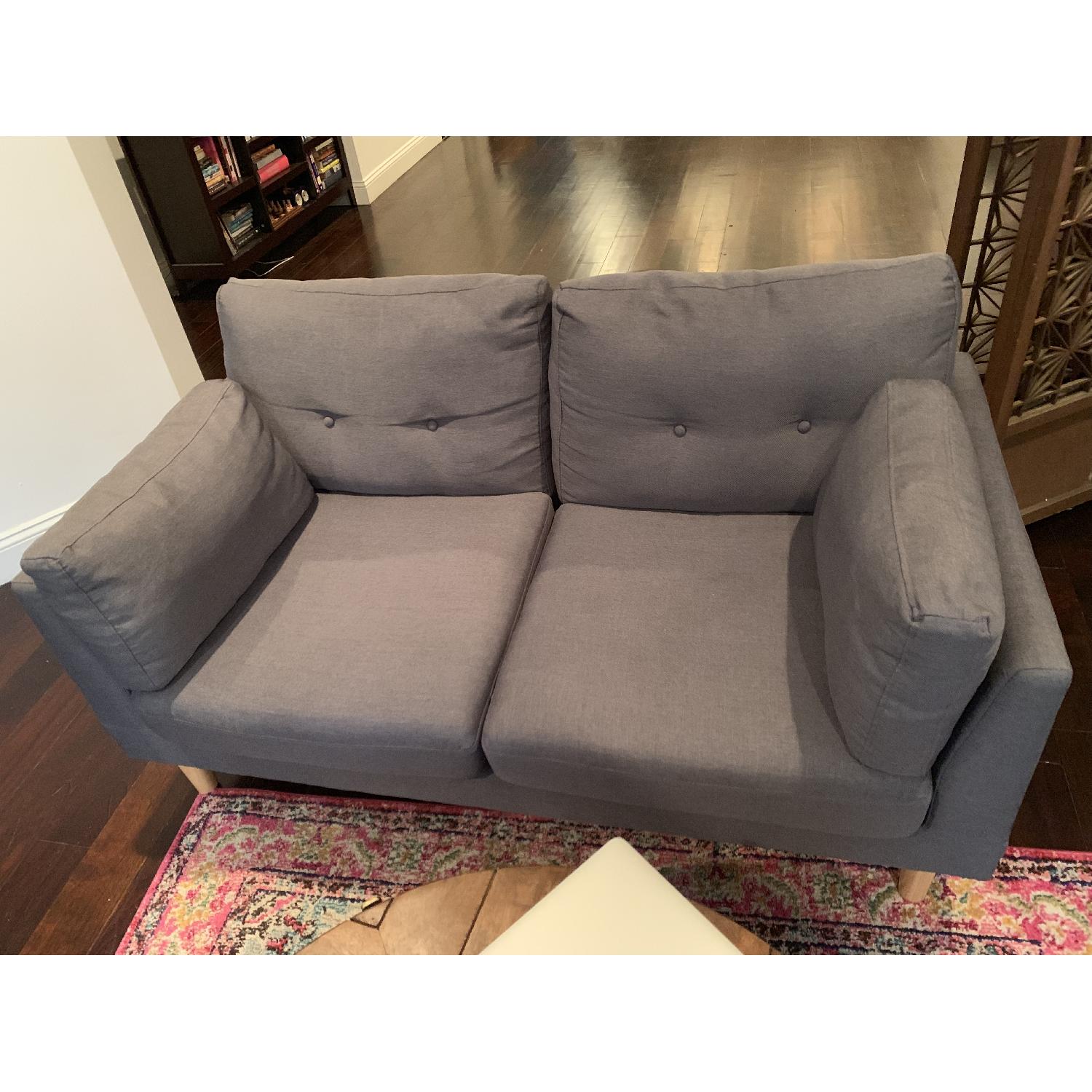 Hashtag Home Gray Braydon Loveseat - image-1