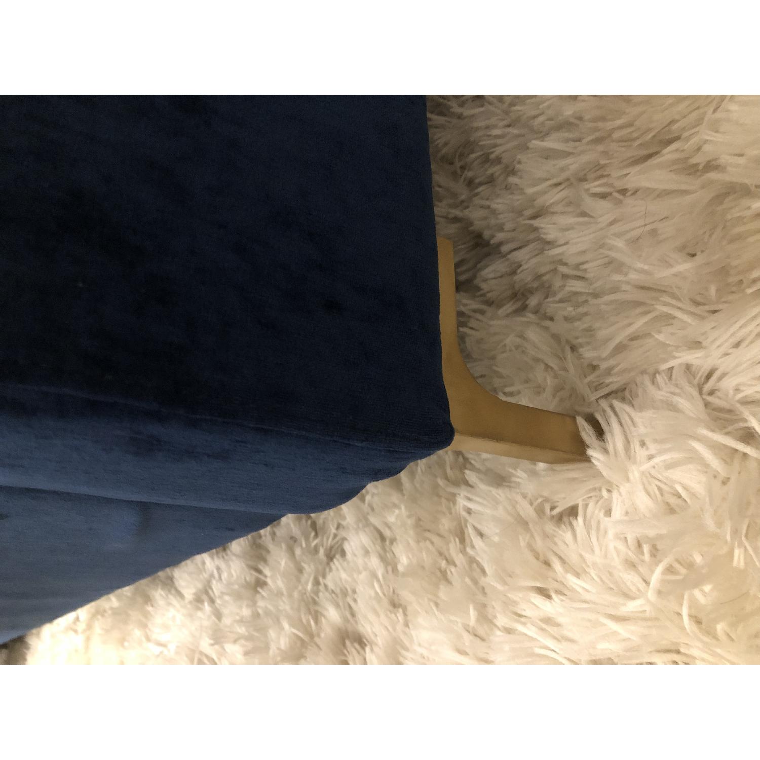 TOV Furniture Delilah Navy Textured Velvet Queen Bed - image-6