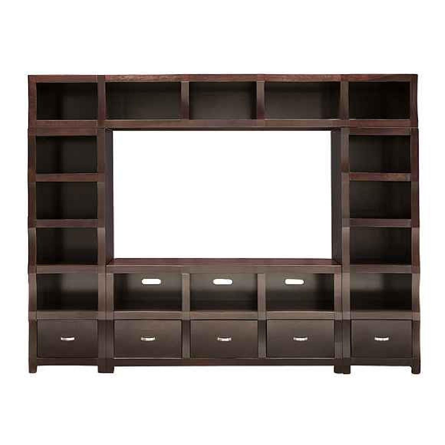 Raymour & Flanigan Wood Wall Unit AptDeco