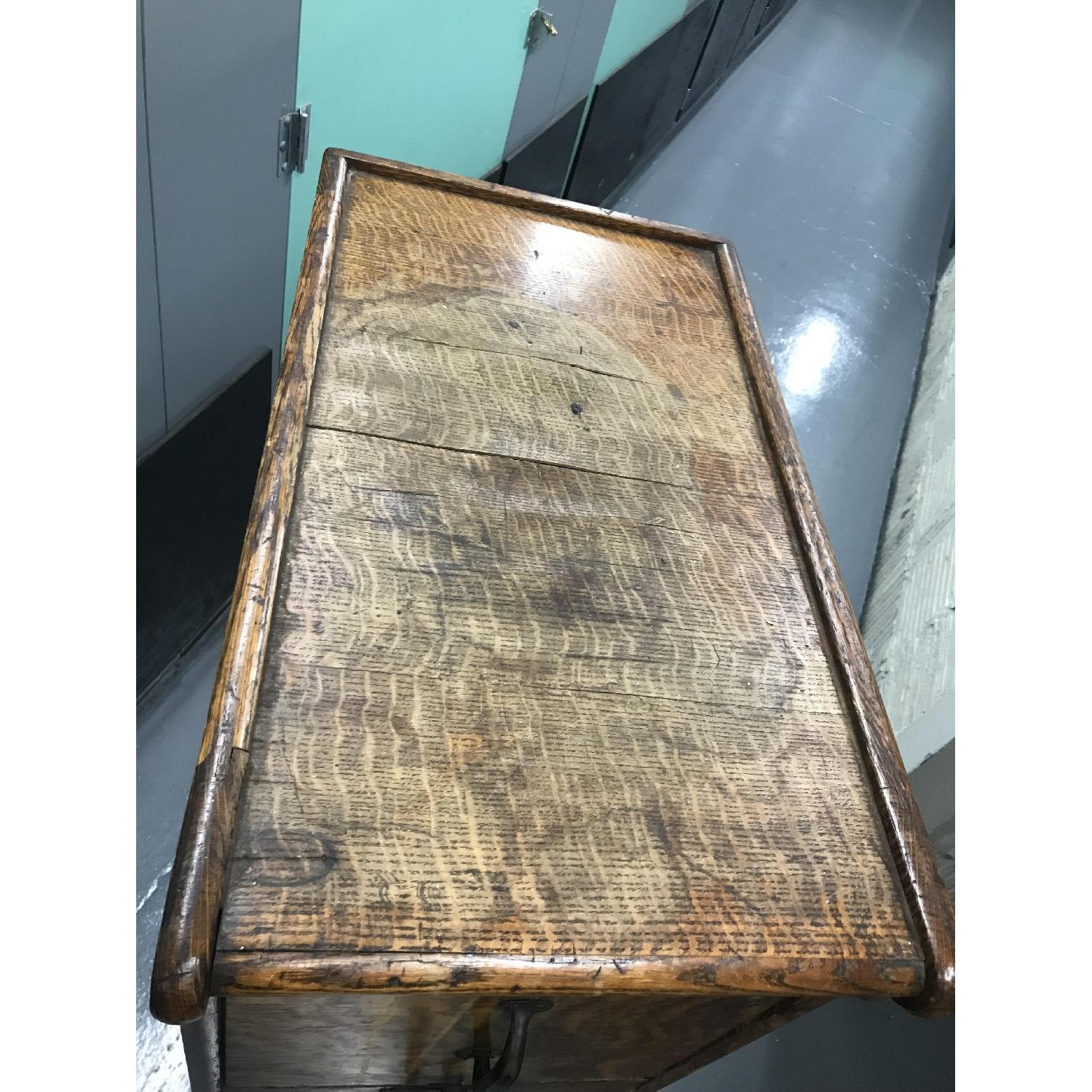 Antique Solid Wood Filing Cabinet - image-7