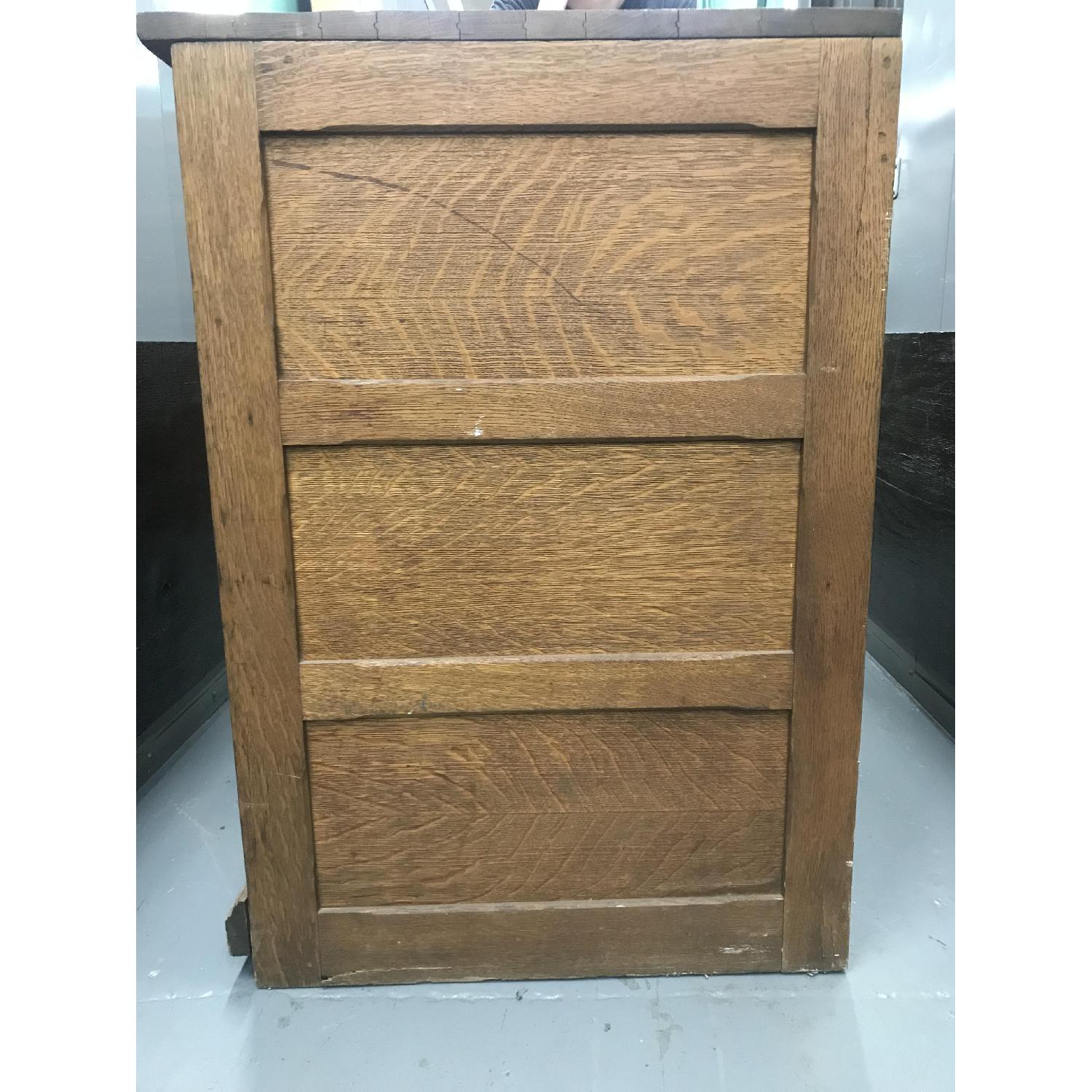 Antique Library Card Filing Cabinet - image-5