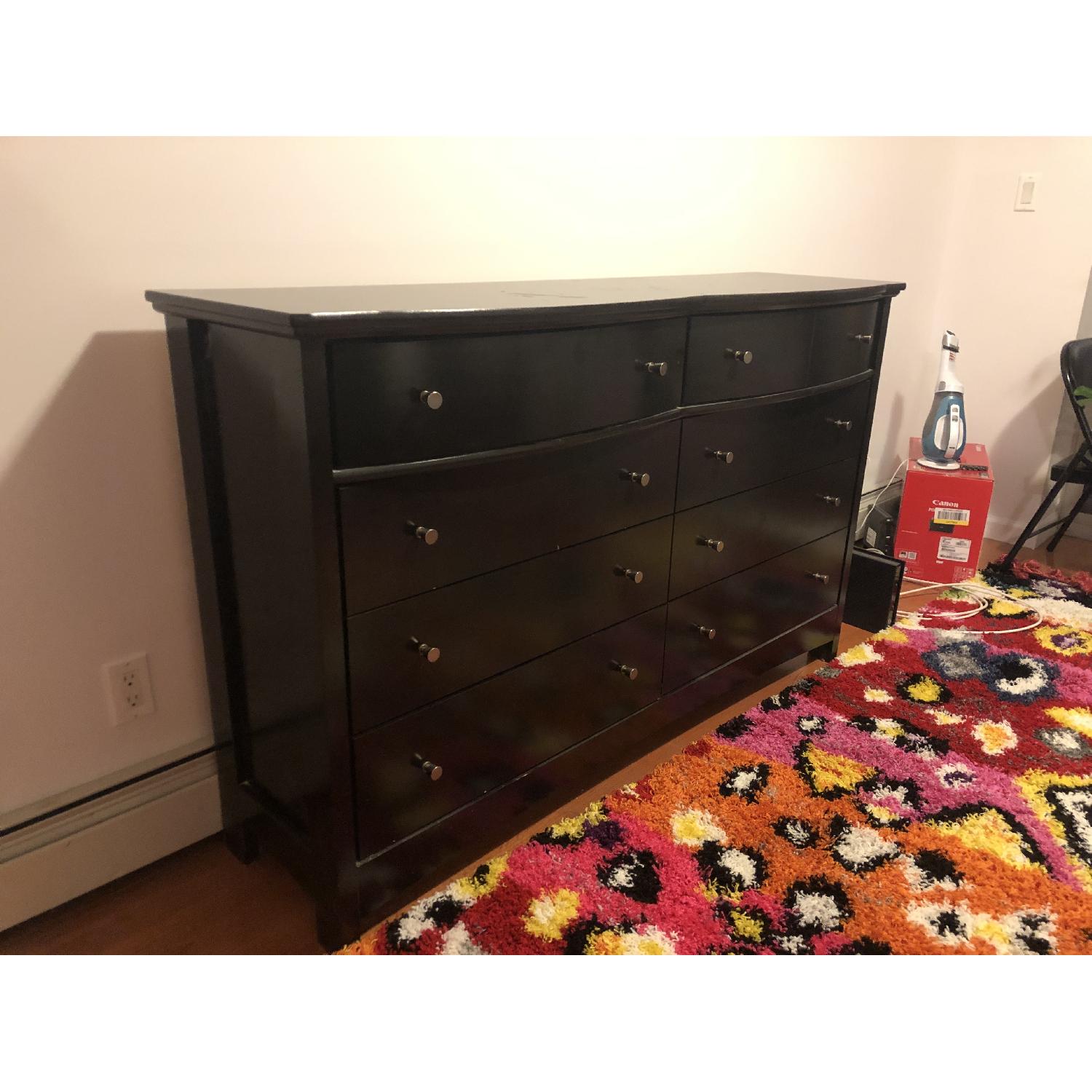 Black 8 Drawer Dresser AptDeco