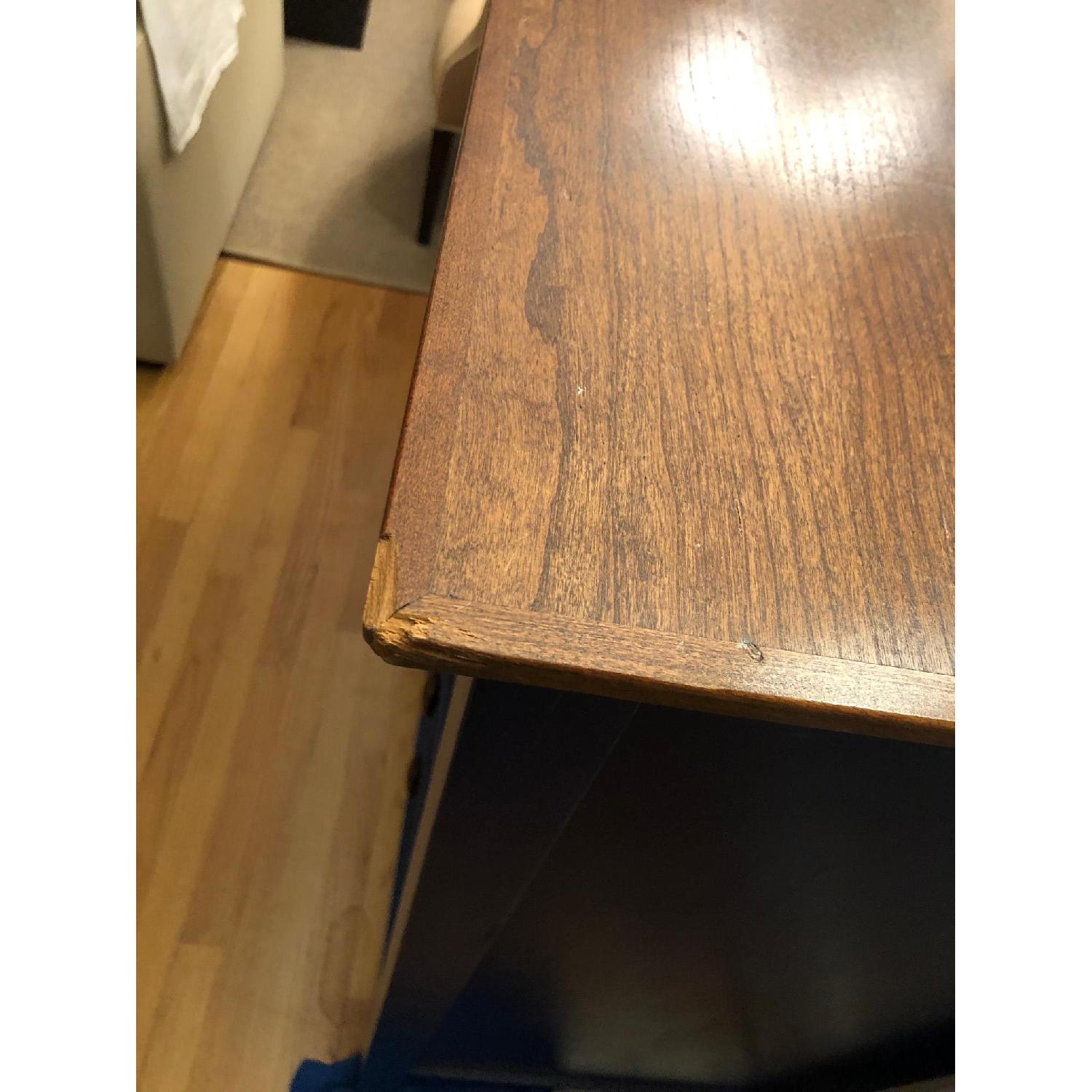 Custom Large Navy Blue Dark Wood Stained Dresser - image-6