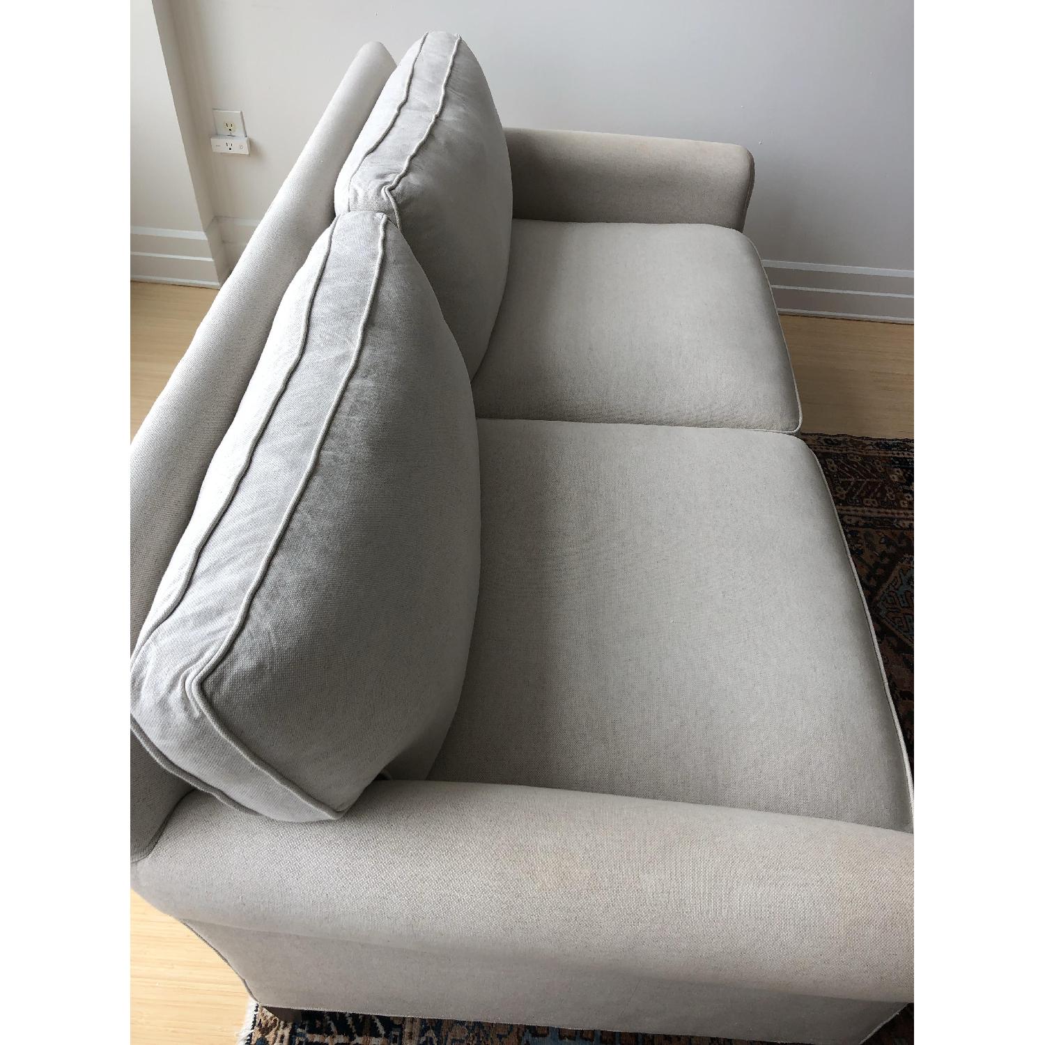 Crate & Barrel Montclair Roll Arm Apartment Sofa - image-6