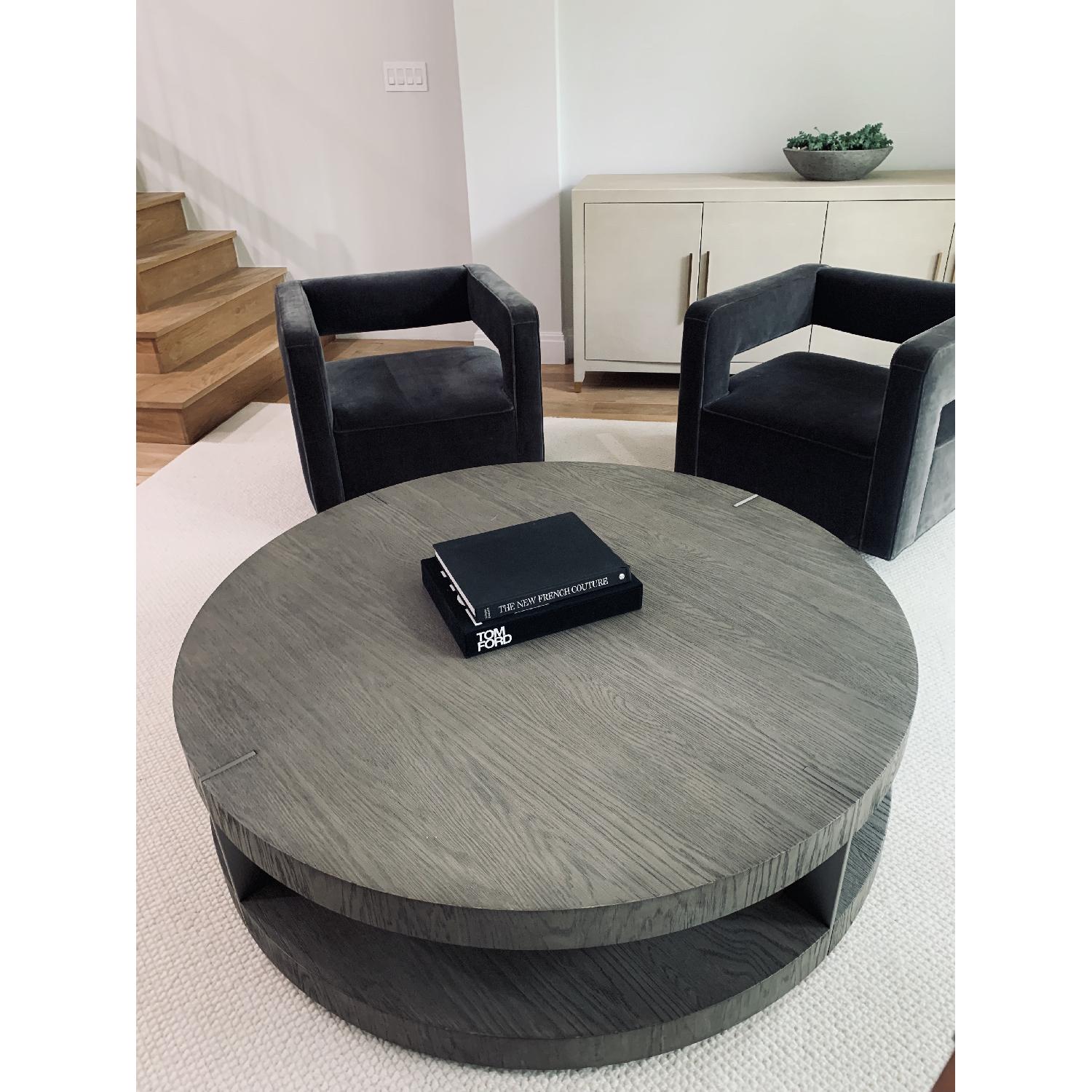 Restoration Hardware Modern Verrazano Round Coffee Table - image-5