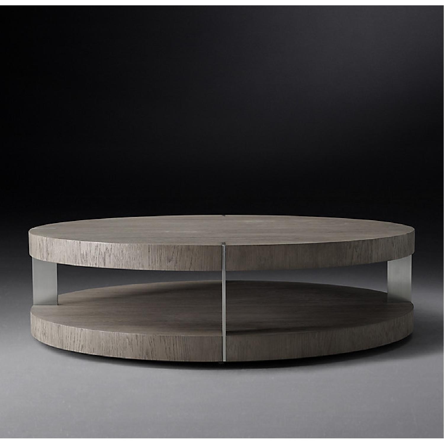Restoration Hardware Modern Verrazano Round Coffee Table - image-7