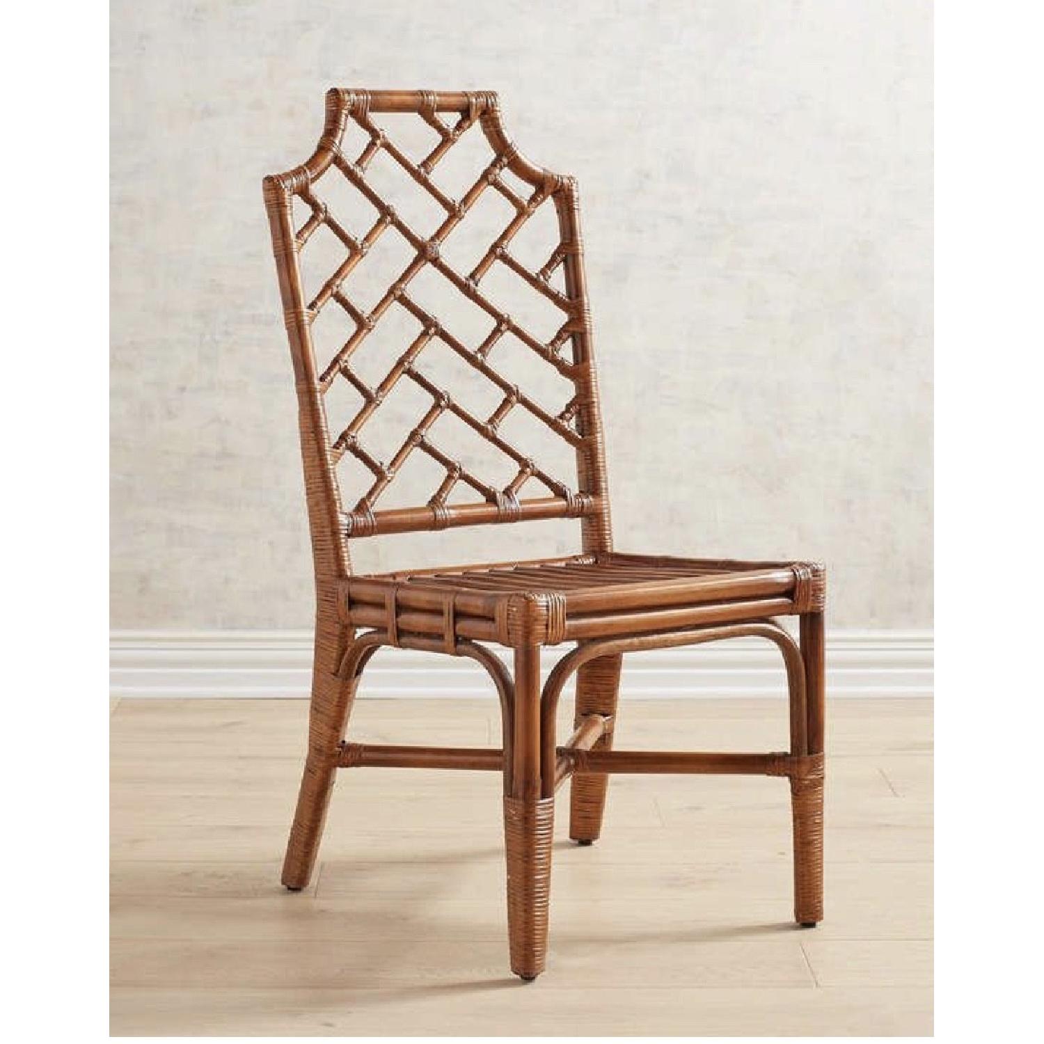 Pier 1 Rattan Dining Chairs - image-1