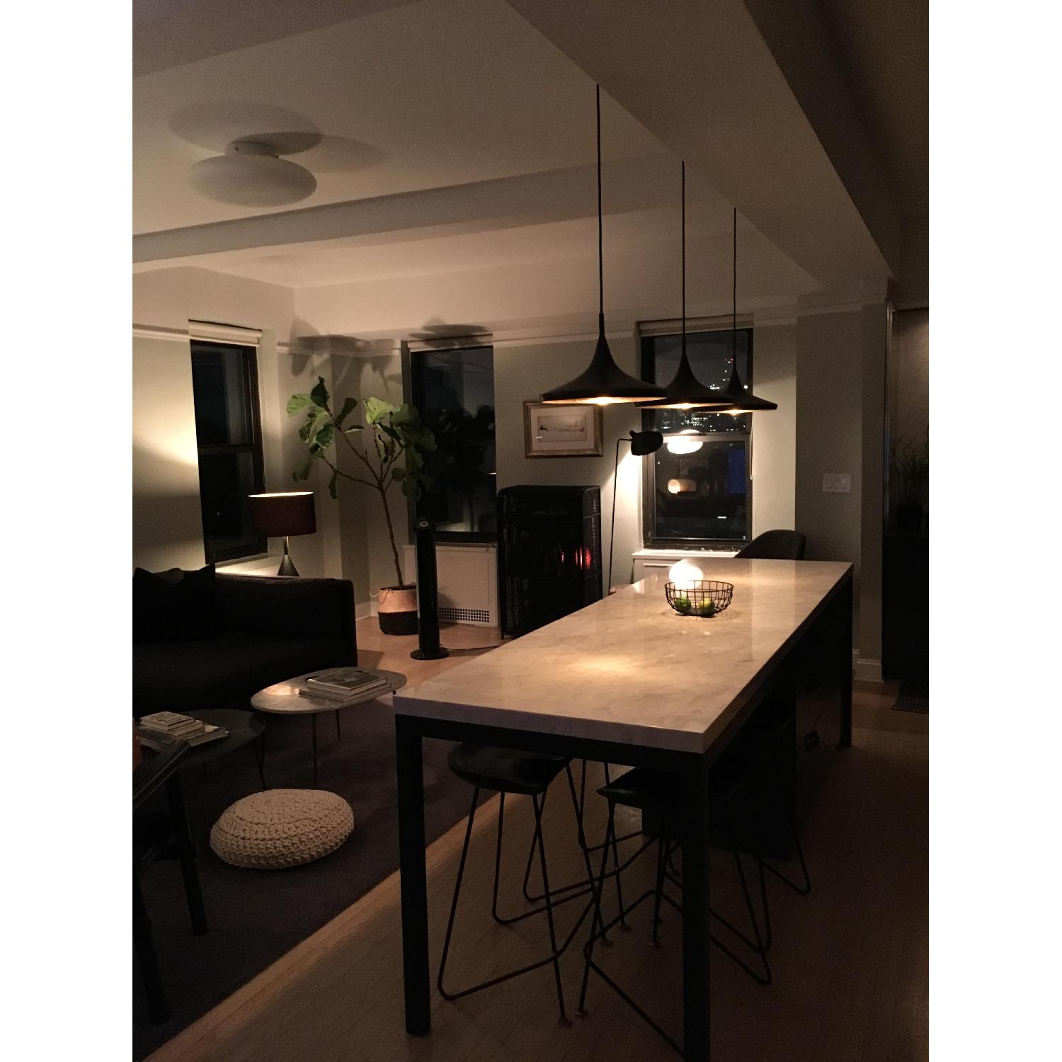 CB2 Vivienne Rattan Black Wine Bar AptDeco