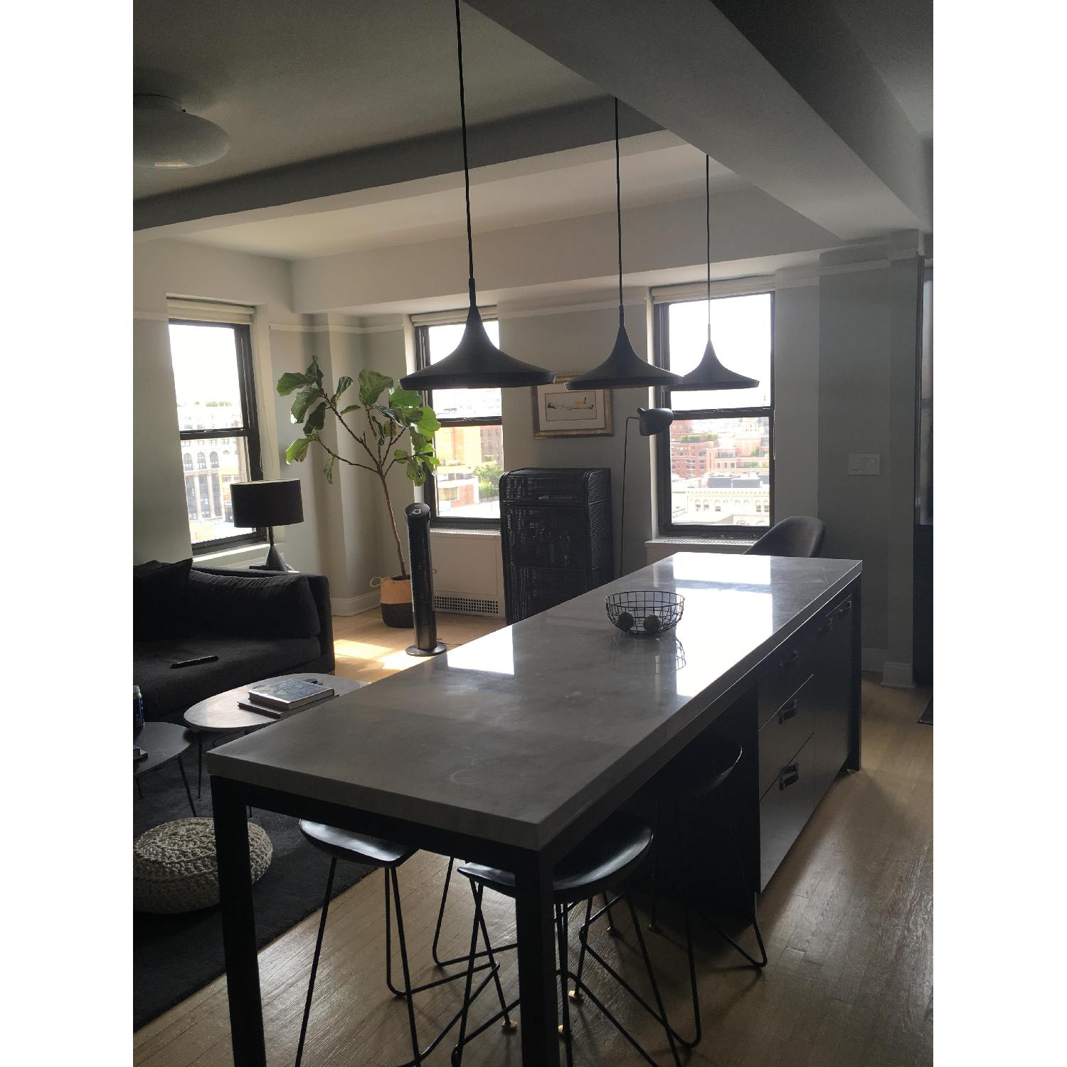 CB2 Vivienne Rattan Black Wine Bar AptDeco