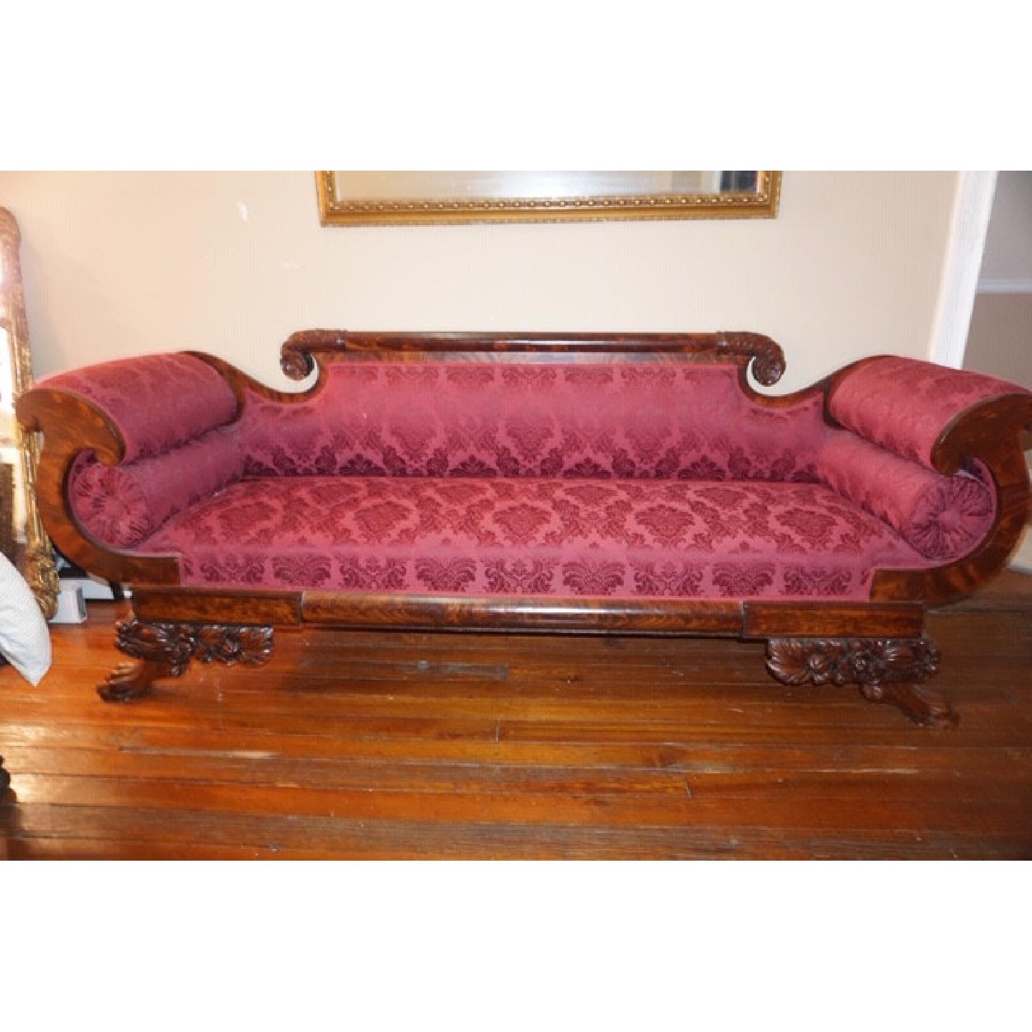 Antique Mahogany Sofa AptDeco