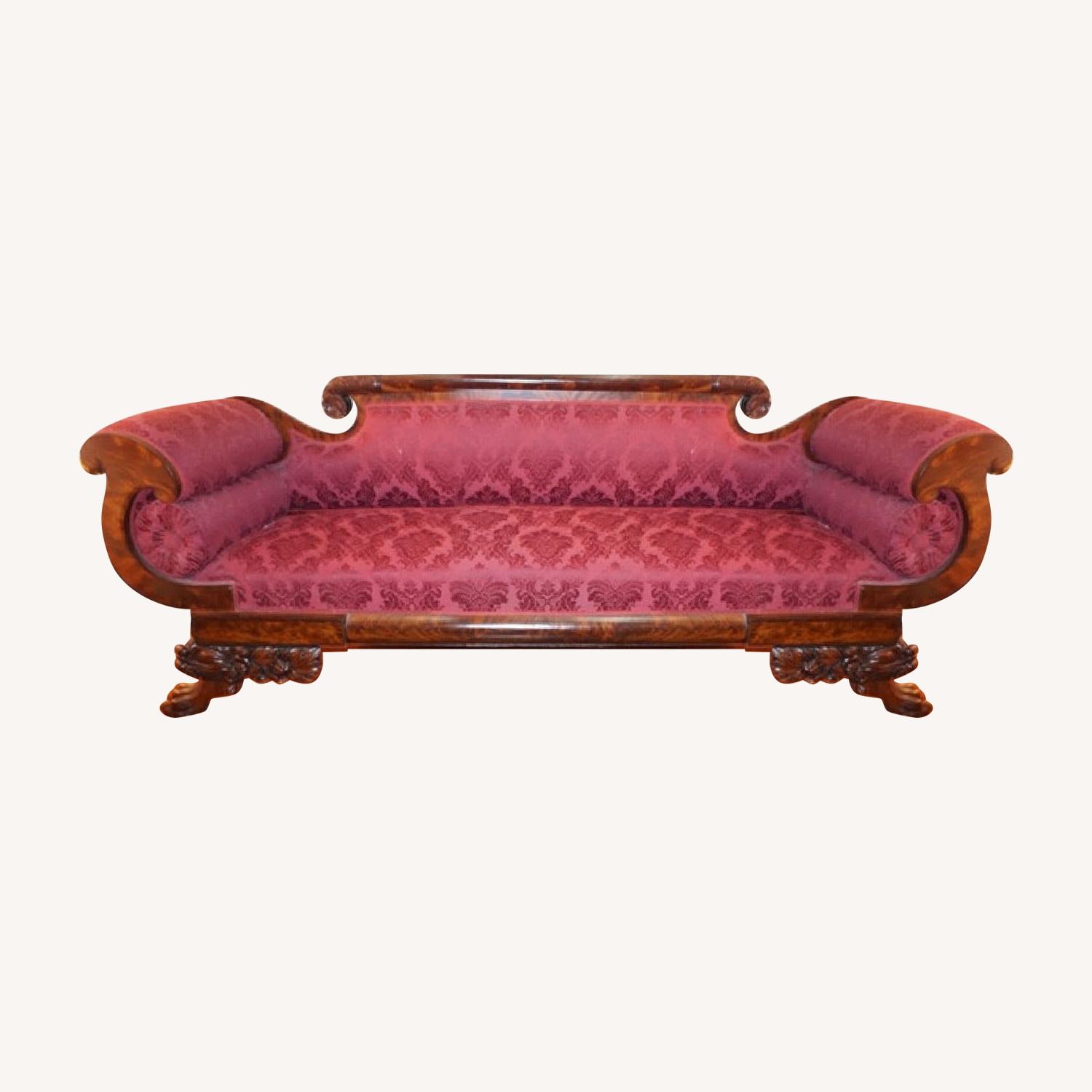 Antique Mahogany Sofa AptDeco