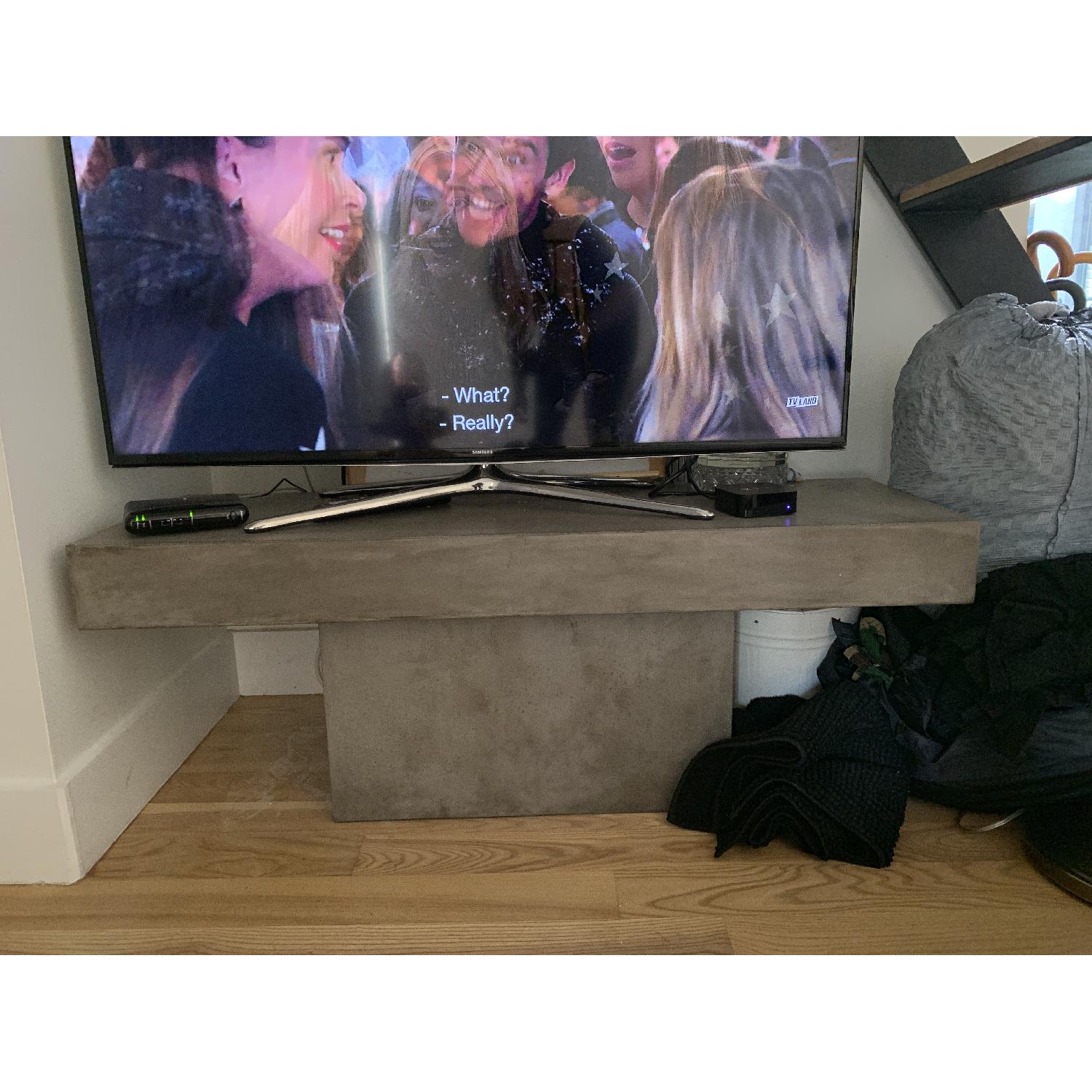 CB2 Fuze Grey Bench - image-4