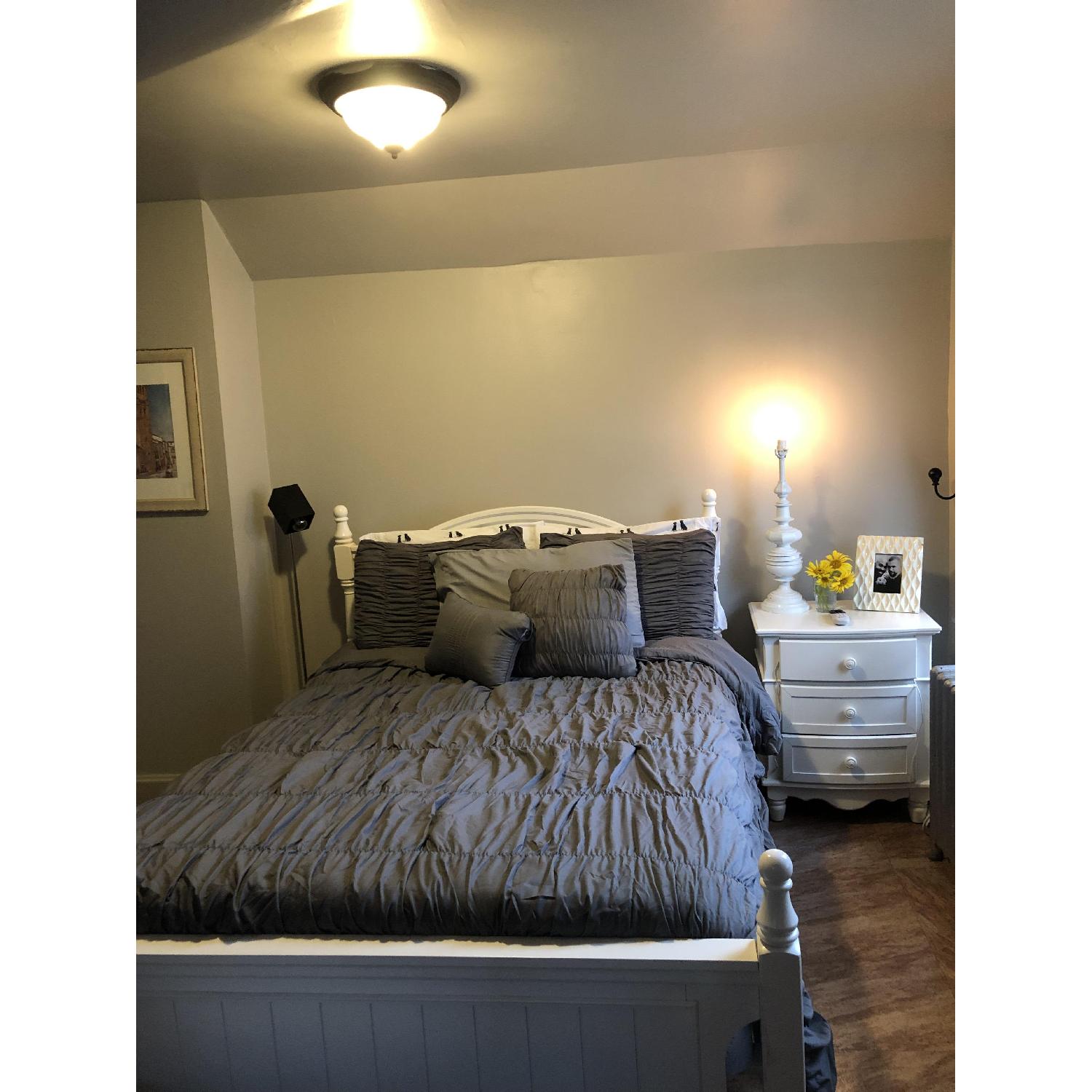 Raymour & Flanigan Rustic Double Bed - image-1