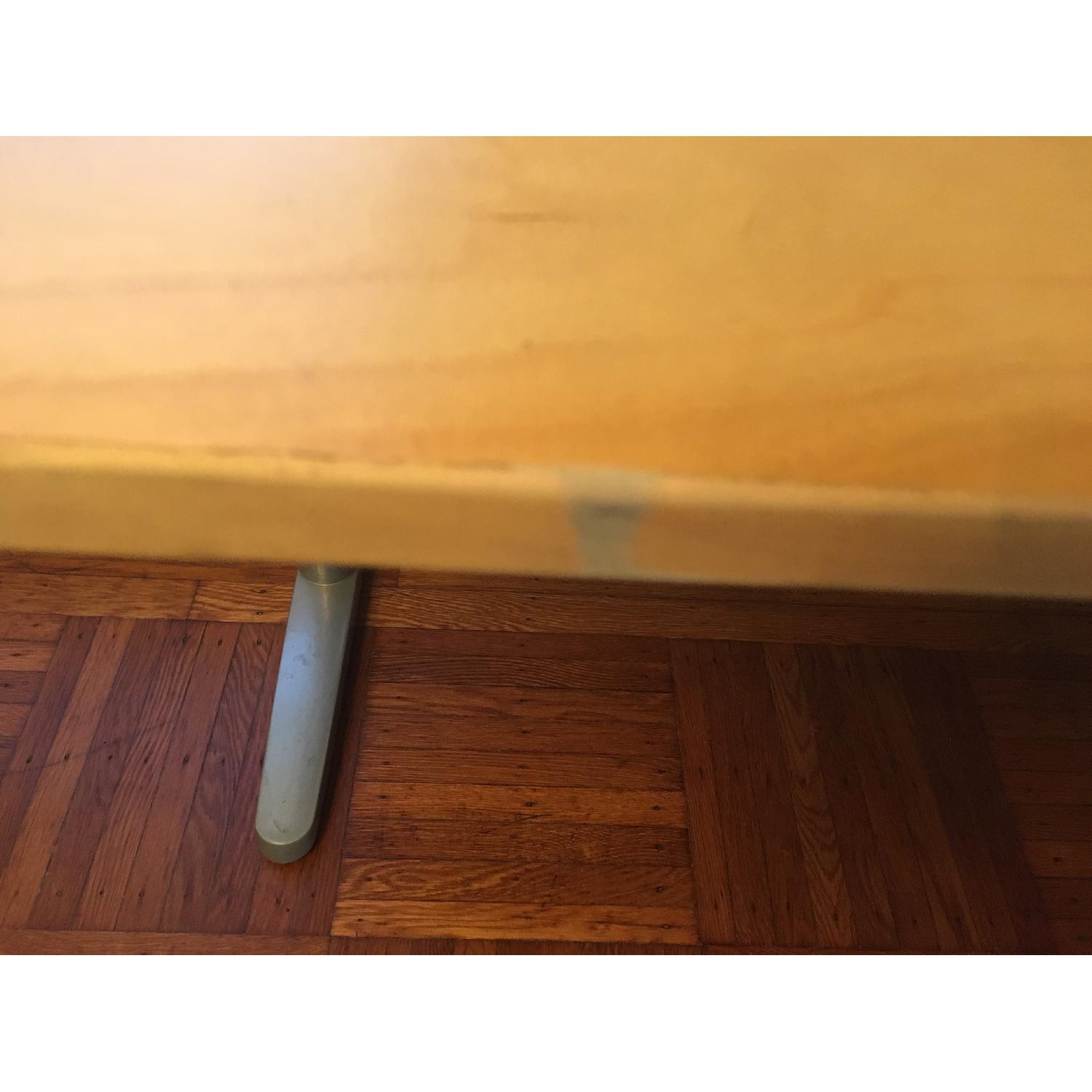 Ikea Galant Corner Desk w/ Extension & Leather Blotter - image-6