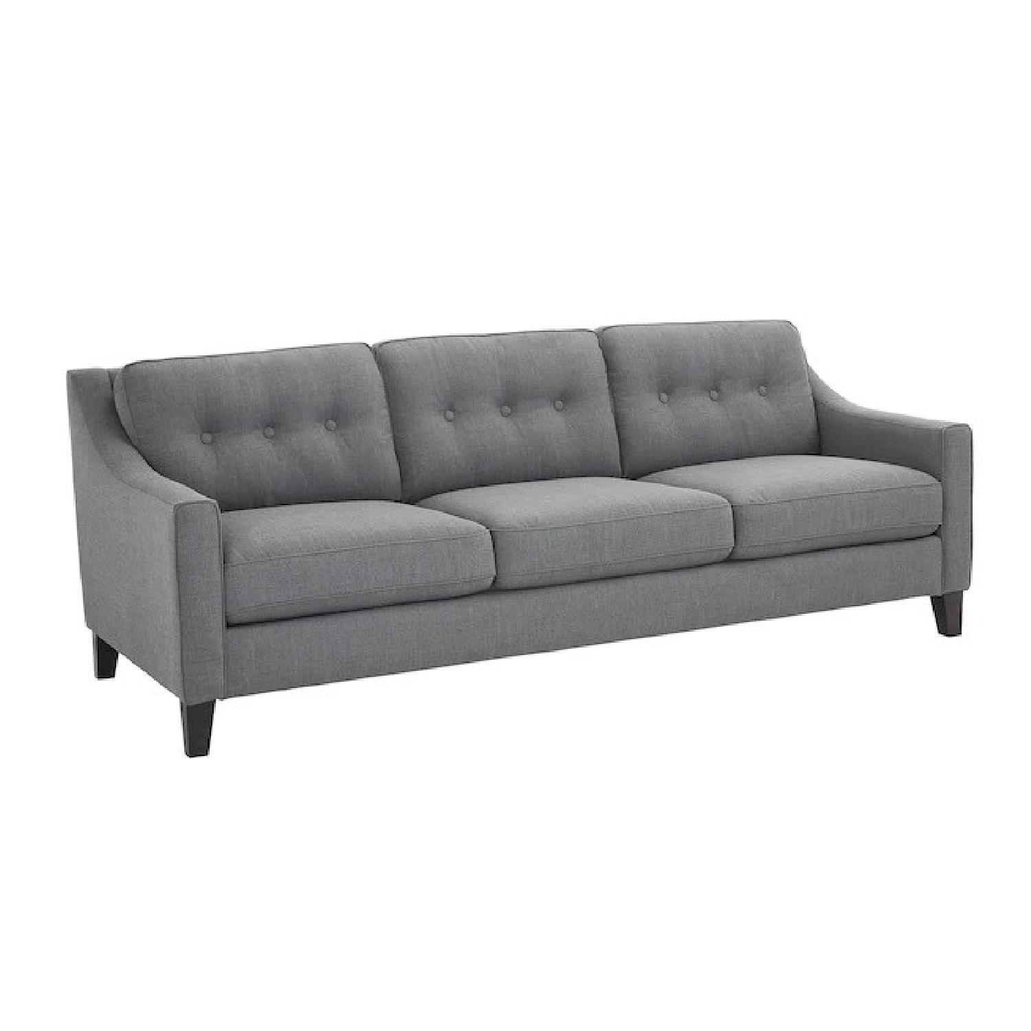 Ikea Froslov Grey Fabric 3 Seater Sofa AptDeco