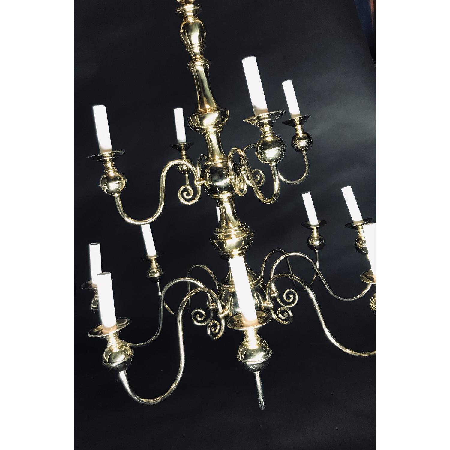 Williamsburg 12 Light Chandelier in Polished Brass - image-0