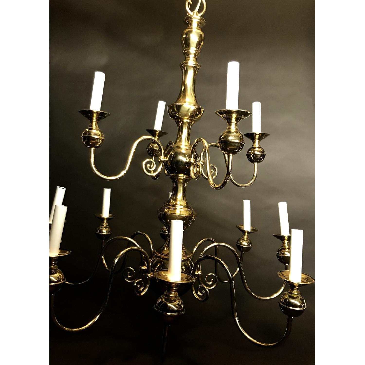 Williamsburg 12 Light Chandelier in Polished Brass - image-1