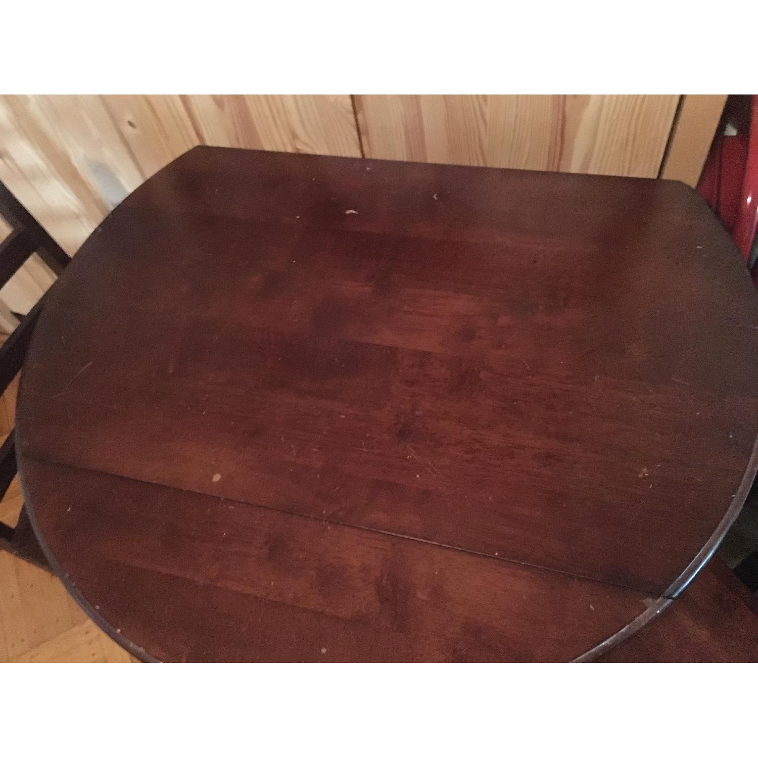 Wood Pub Table w/ 2 Chairs - image-5