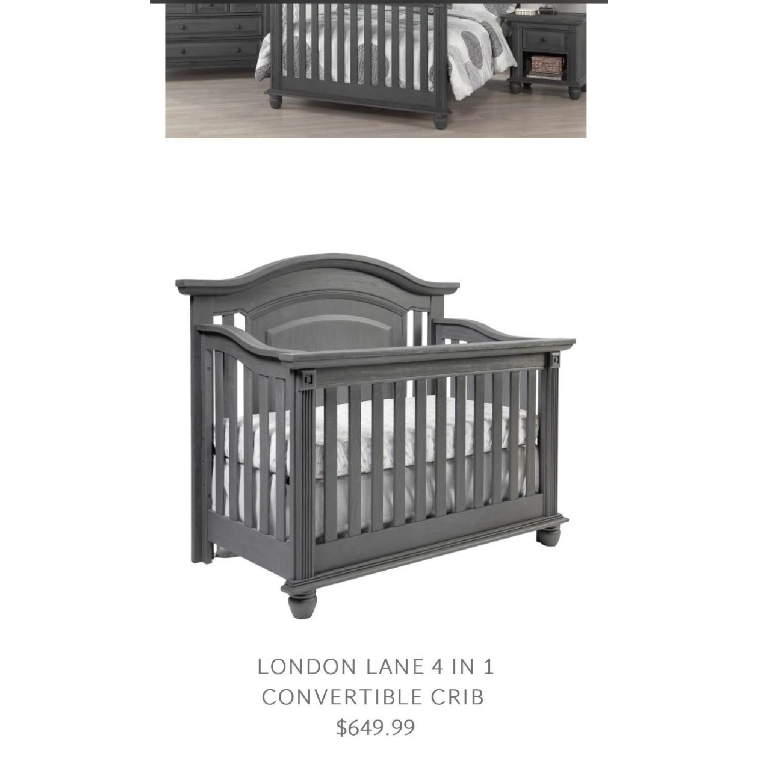Oxford Baby London Lane 4-in-1 Convertible Crib - image-2