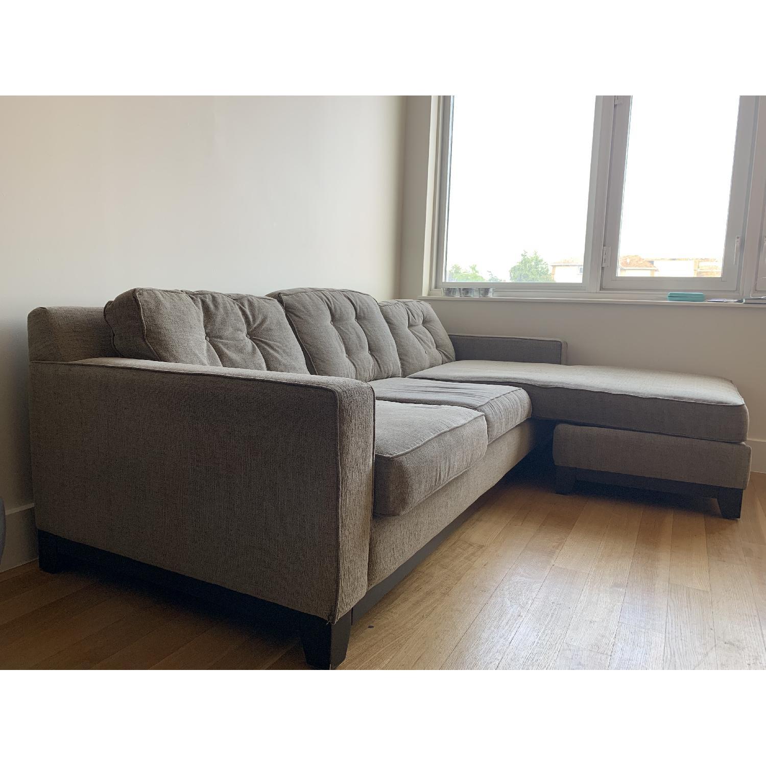 Jonathan Louis Beige Tufted 2-Piece Sectional Sofa - image-1