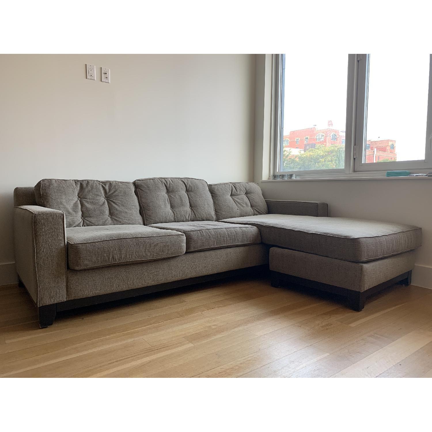 Jonathan Louis Beige Tufted 2-Piece Sectional Sofa - image-2