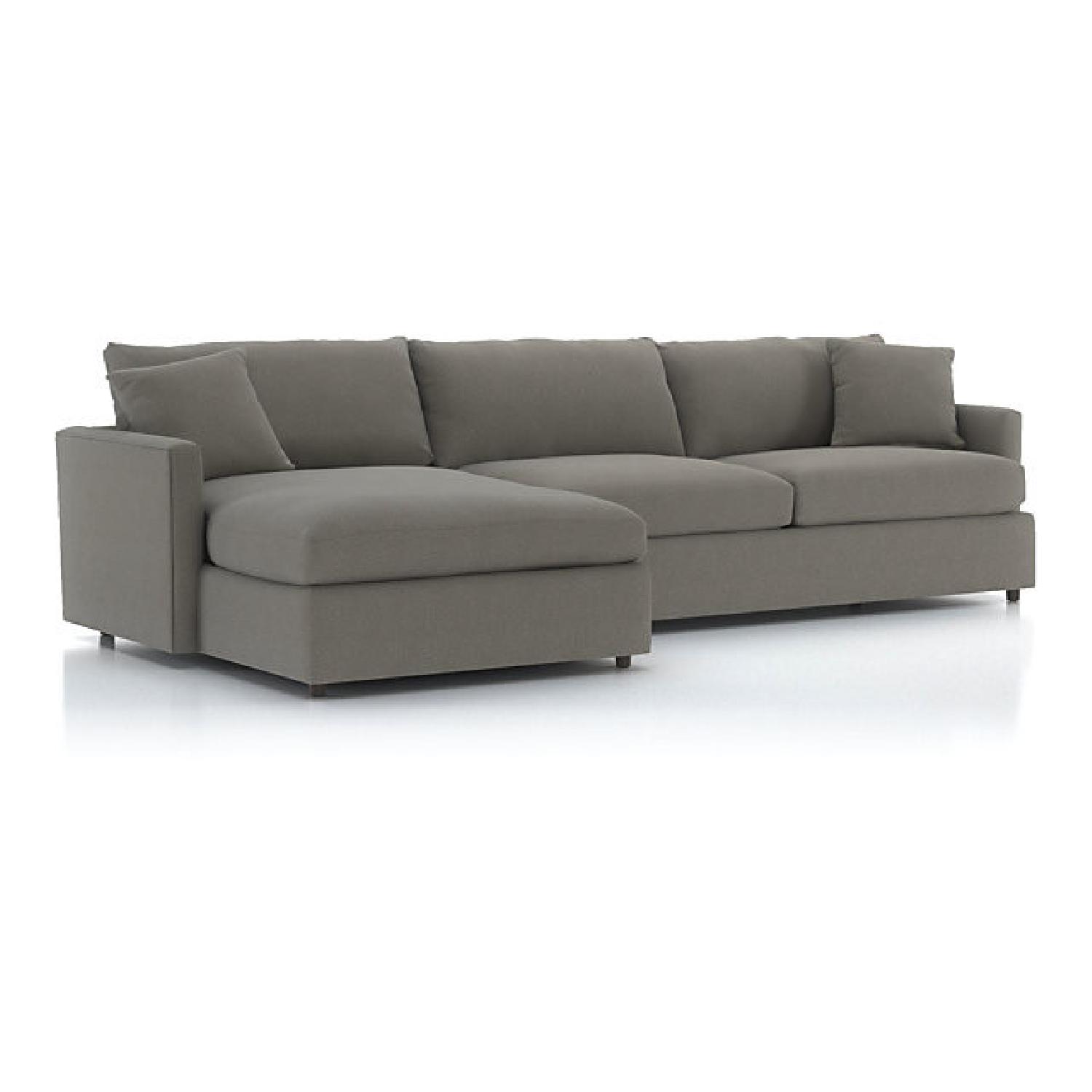 Crate & Barrel Lounge II Petite Sectional Sofa - image-0