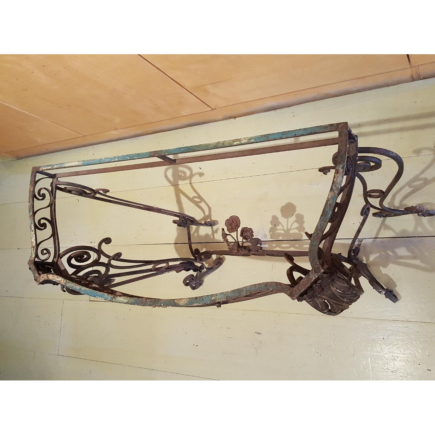 Vintage Wrought Iron Console - image-3