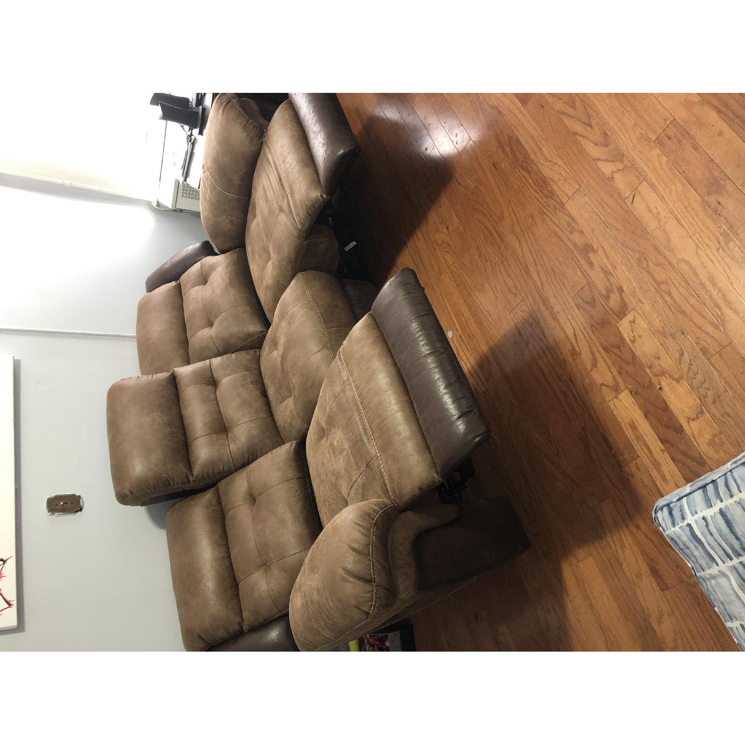 Bob's Navigator Recliner Sofa - image-1