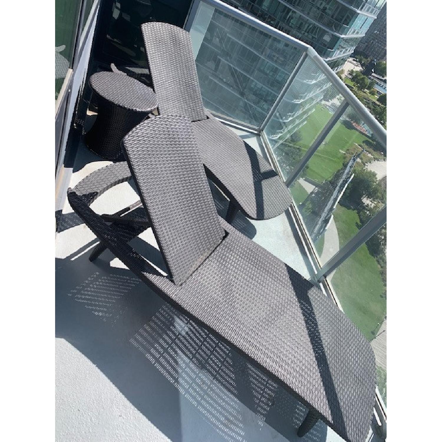 Keter Outdoor Lounge Chairs + Table AptDeco