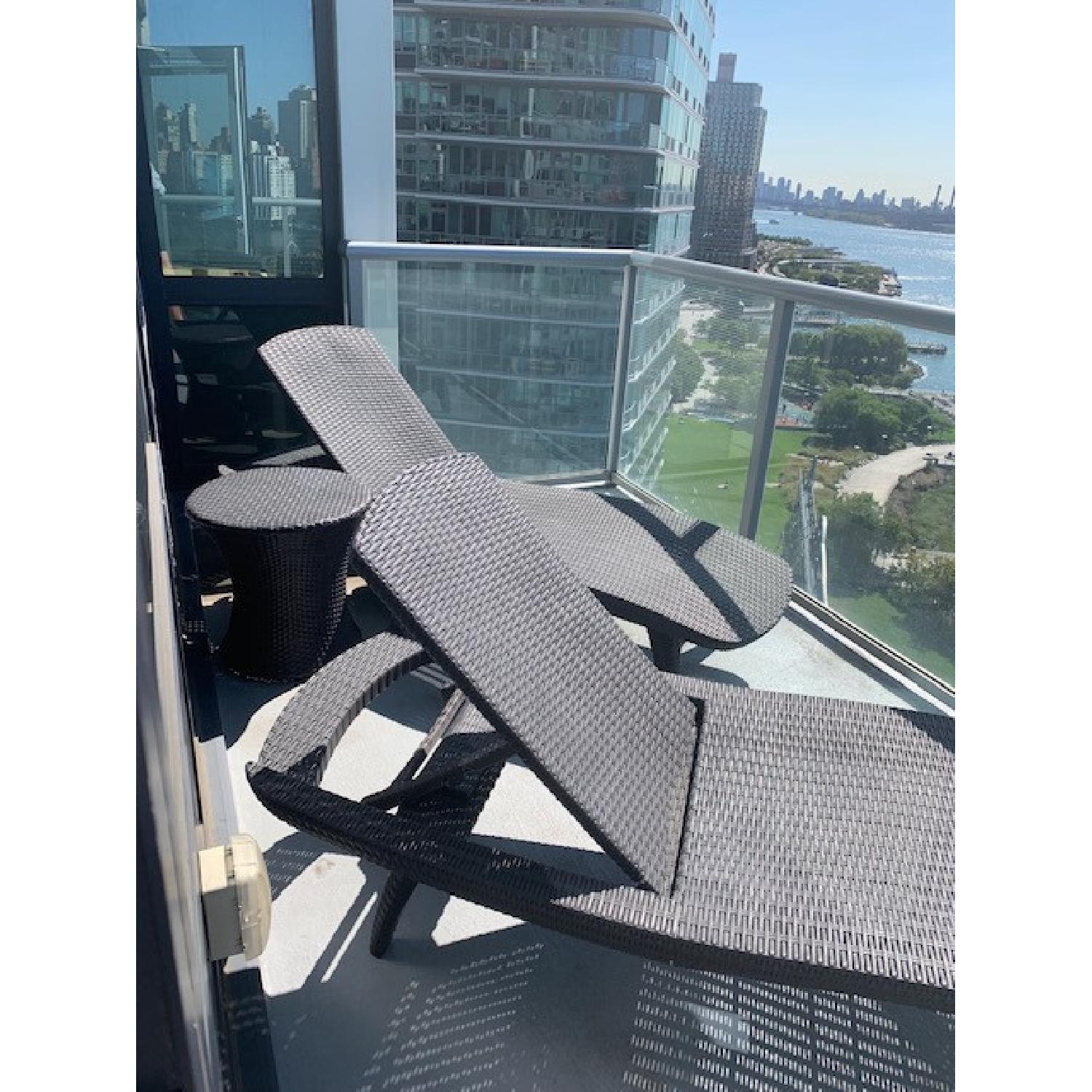 Keter Outdoor Lounge Chairs + Table AptDeco