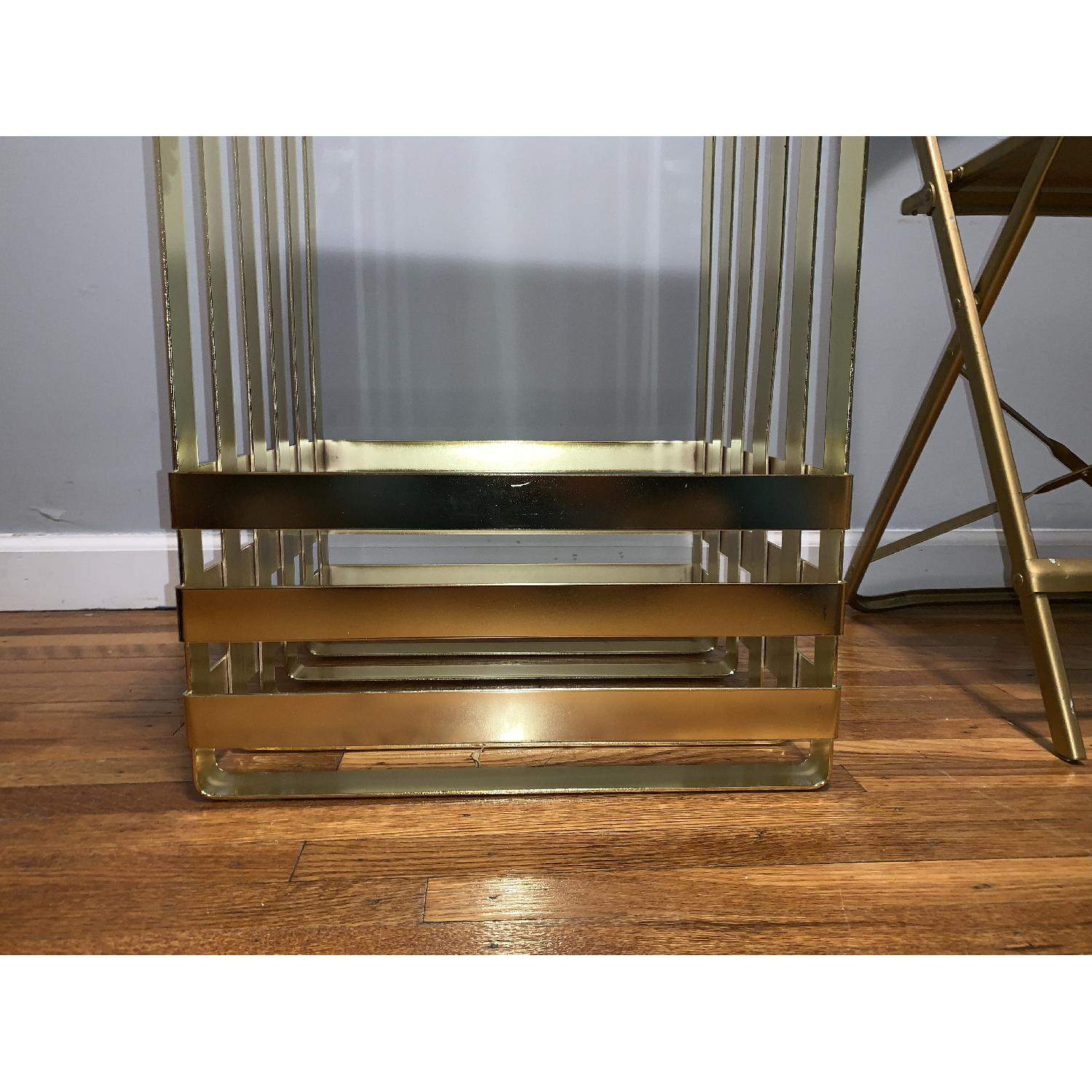 Wood & Gold Side Table - image-4