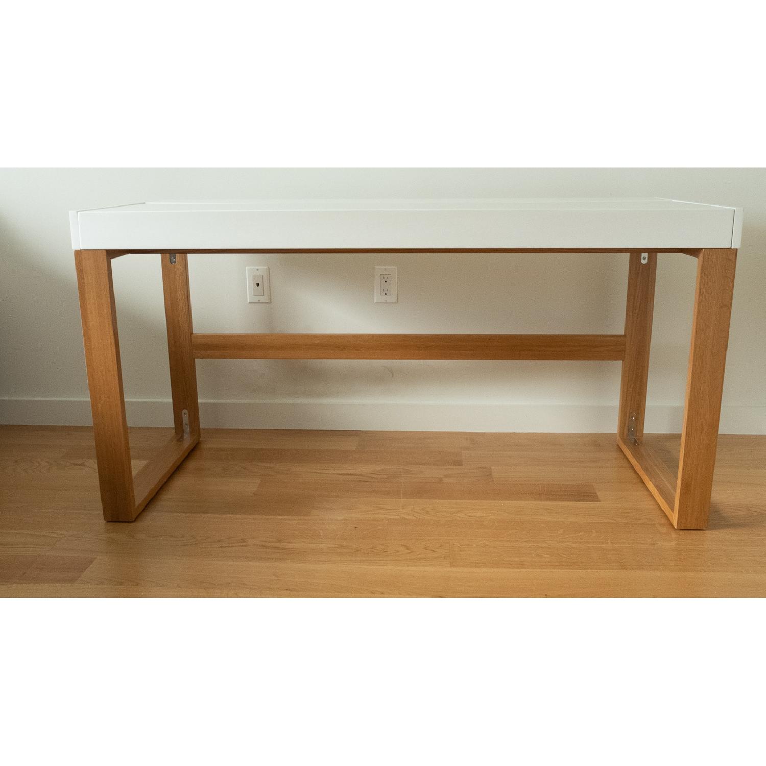 CB2 Modern Desk w/ Sliding Top Compartment - image-2