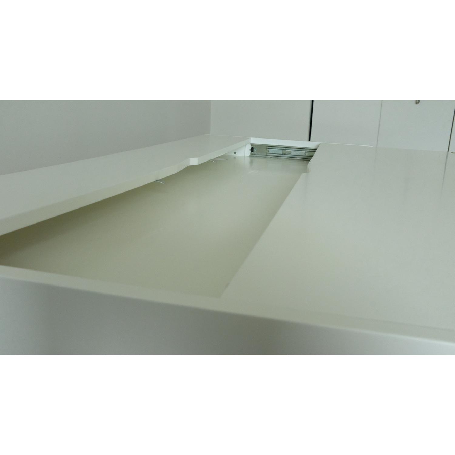 CB2 Modern Desk w/ Sliding Top Compartment - image-6