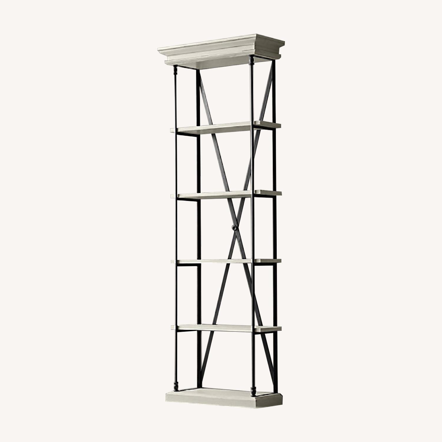 Restoration Hardware Modern Rustic Shelving Unit AptDeco