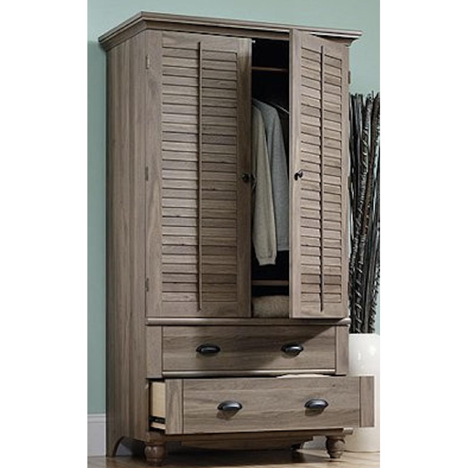 Sauder Harbor View Armoire in Salt Oak - image-3