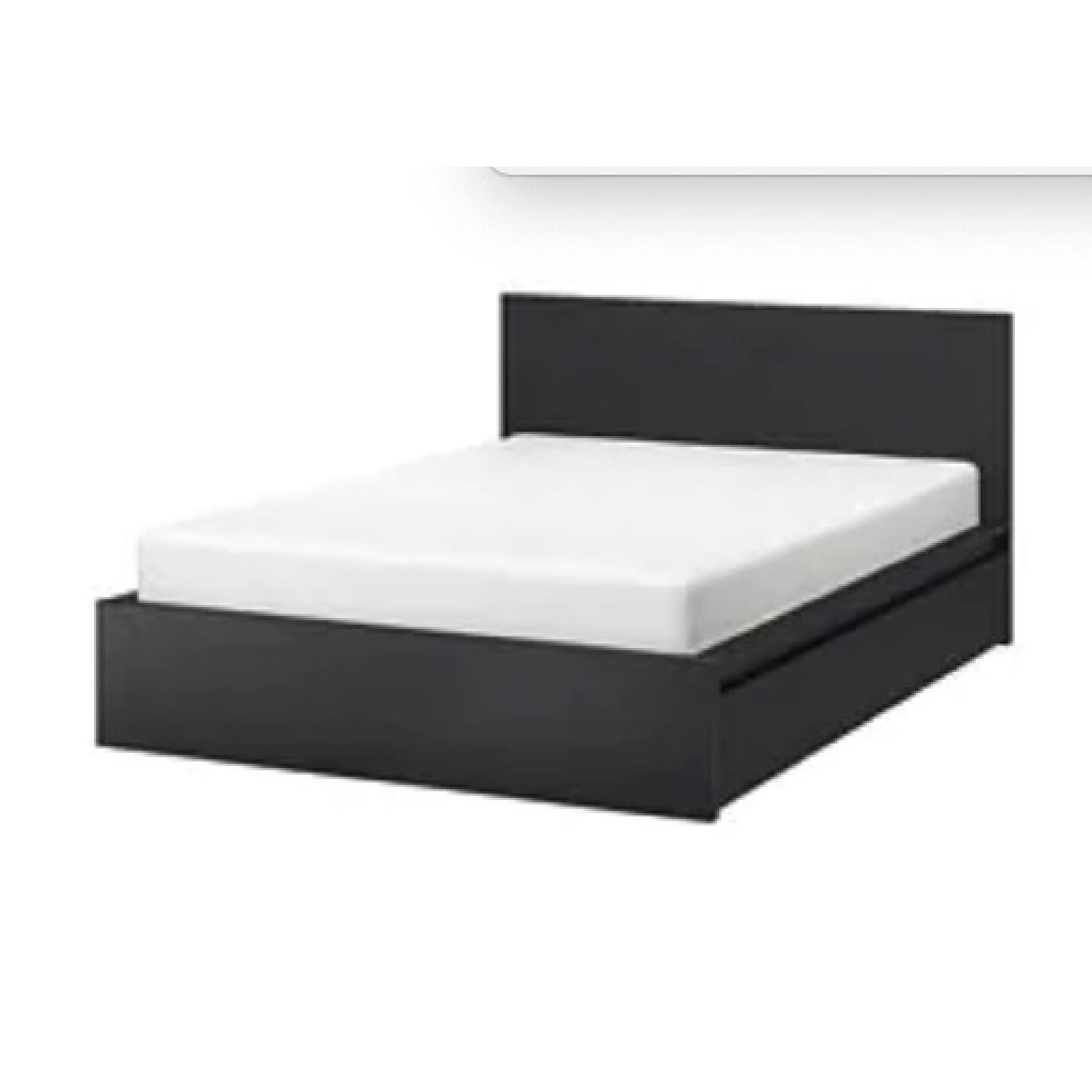 Ikea Malm Full Bed Frame w/ 4 Storage Drawers AptDeco