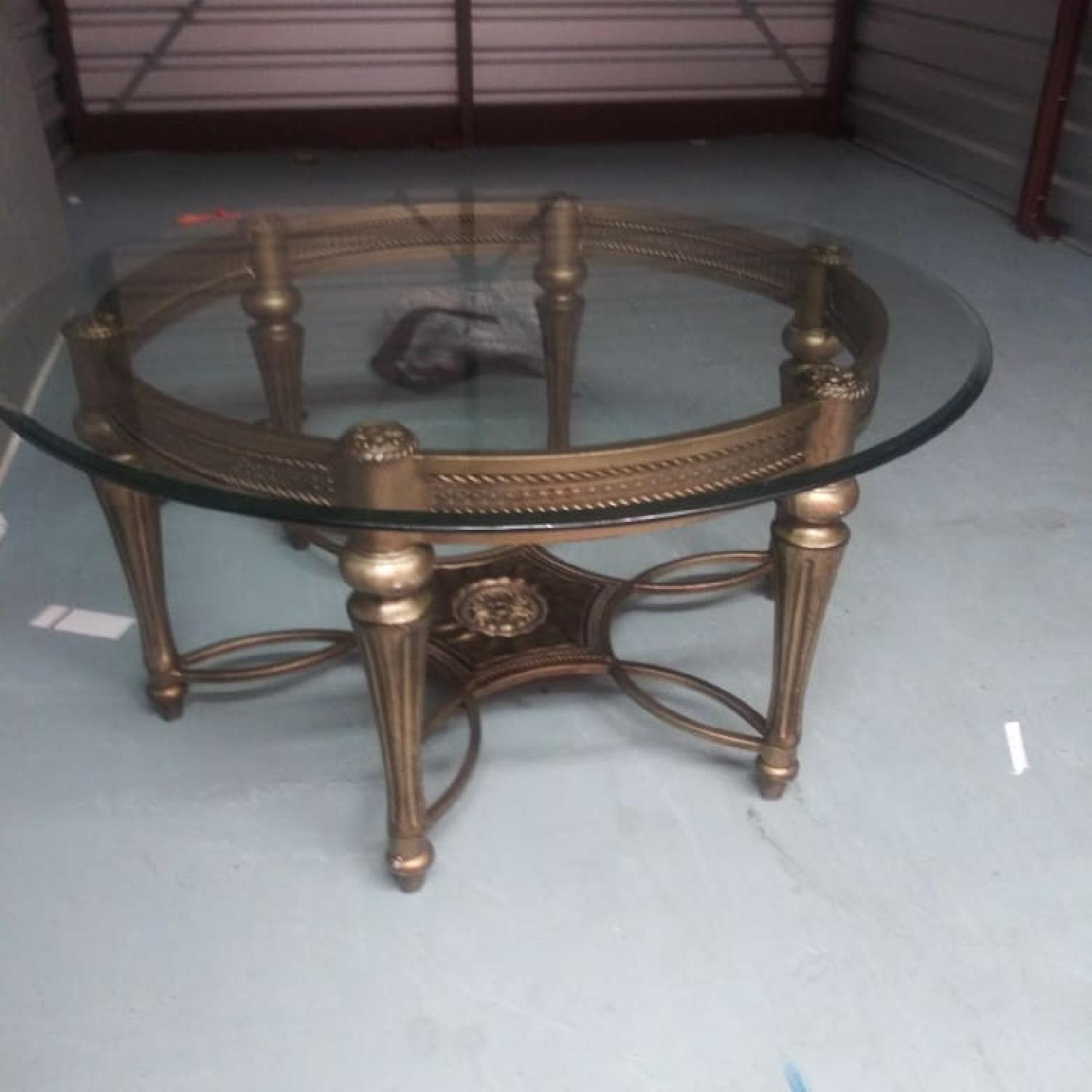 Glass Top Coffee Table - image-1