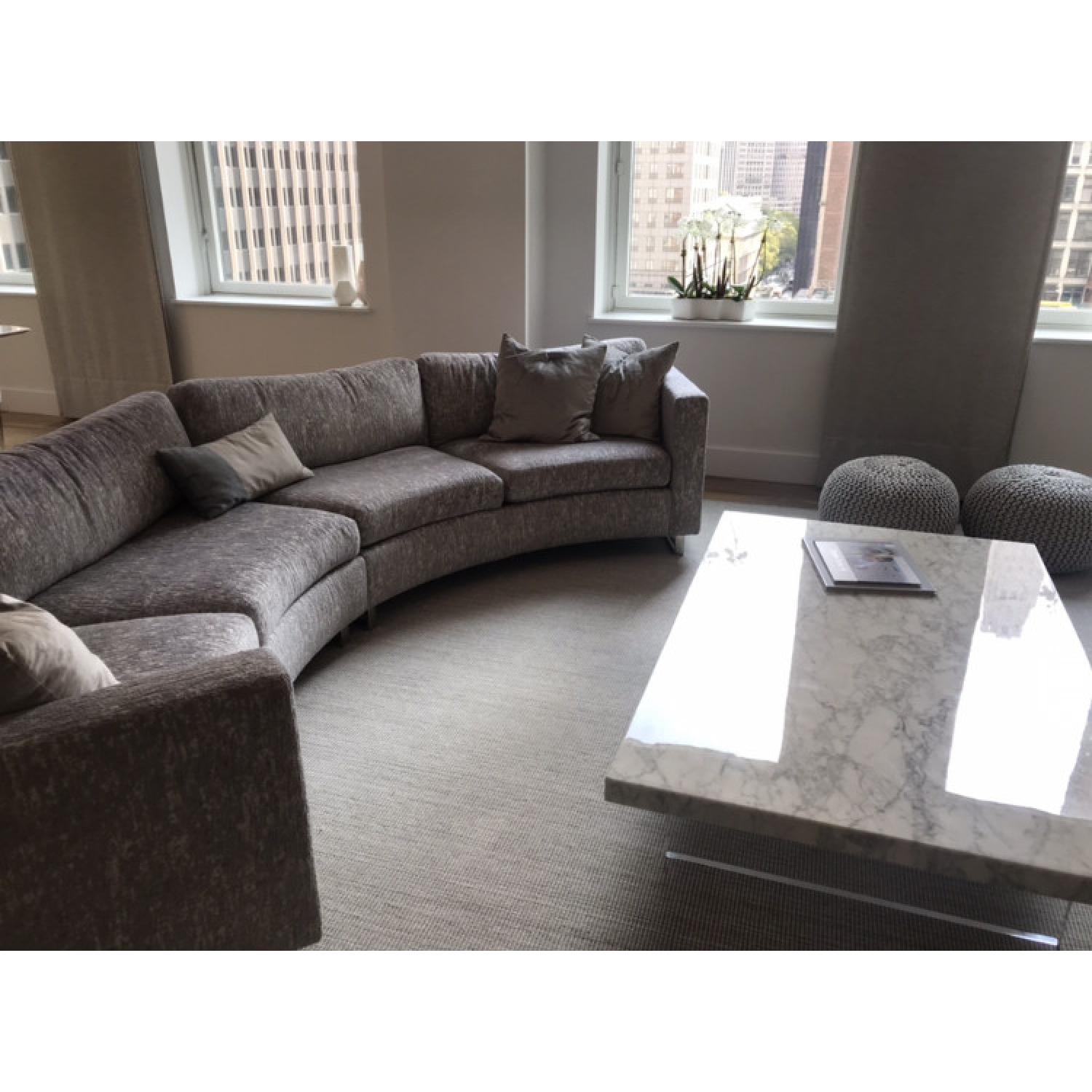 Cliff Young Ltd. Gray Custom Sectional Sofa - image-1