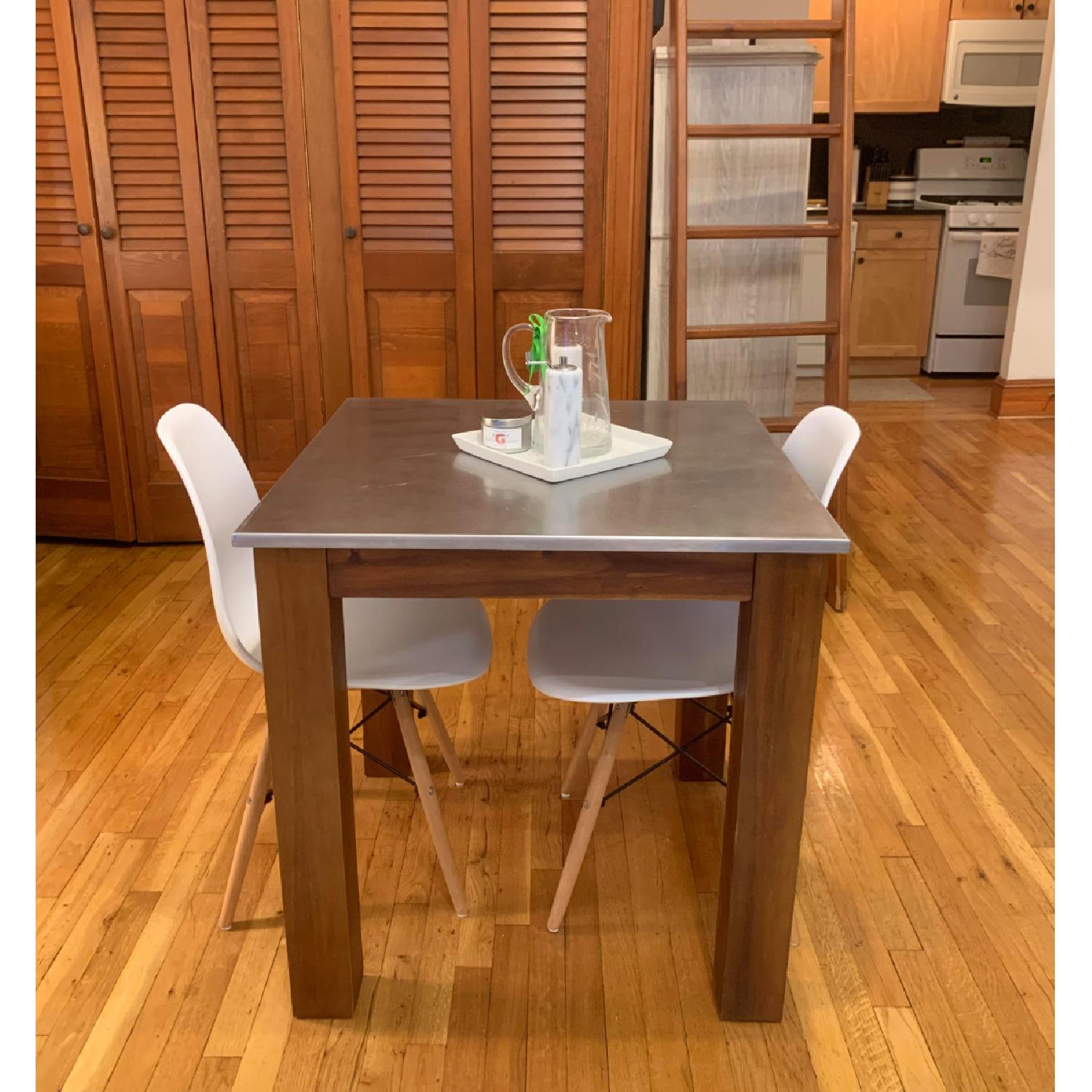 West Elm Acacia Rustic Kitchen Table - image-3
